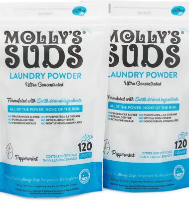 Molly's Suds Laundry Detergent Pods, Natural Detergent for Sensitive Skin, Ult