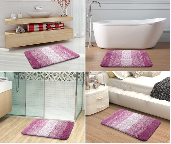 olanly bathroom rug purple