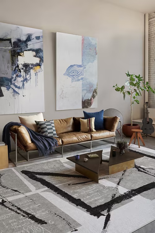 Jean-Michel Basquiat Dollars In Dimes Rug