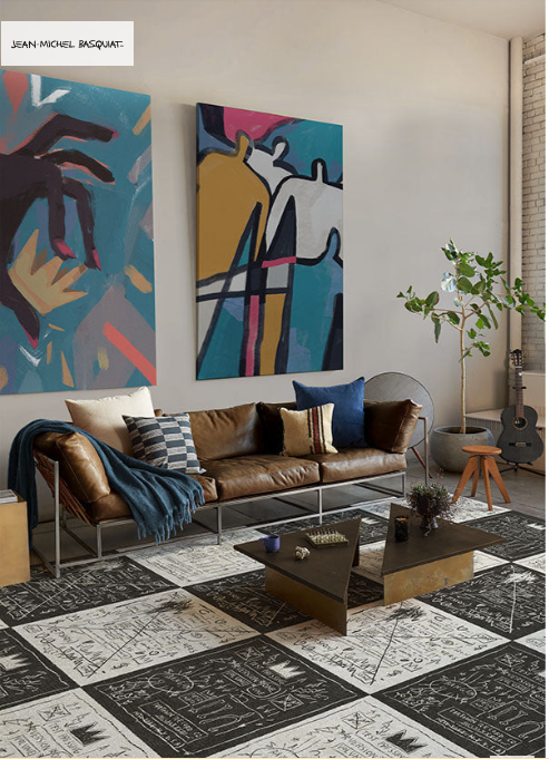 basquiat beat bop rug