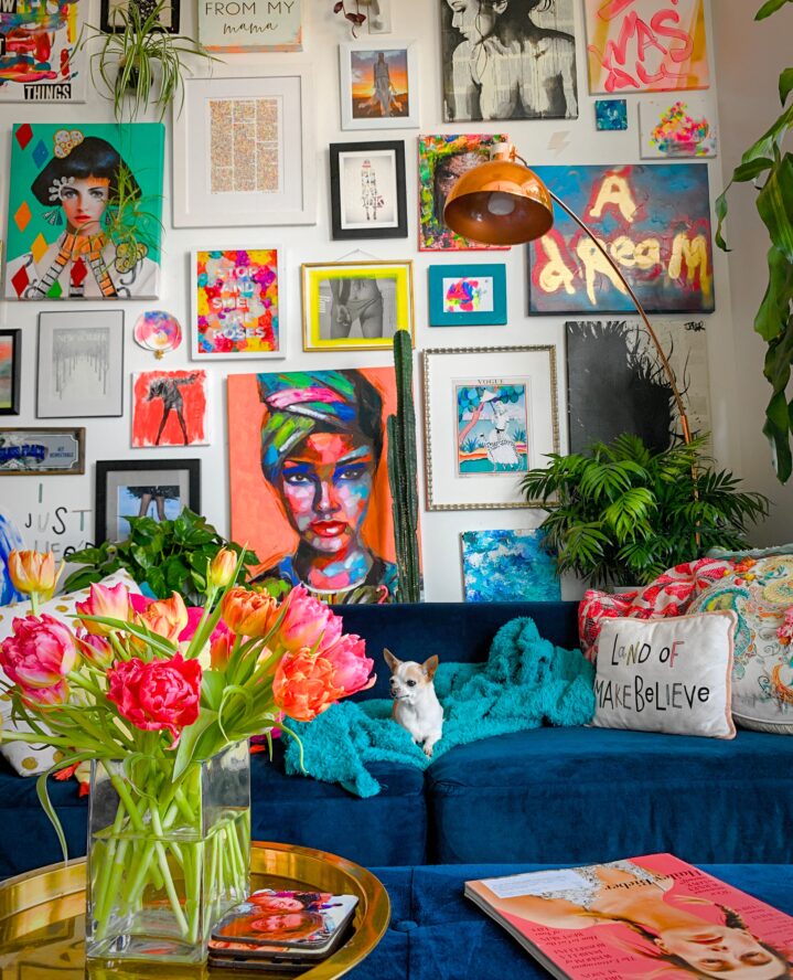 How To Curate A Maximalist Gallery Wall Like Artist Genn Franks