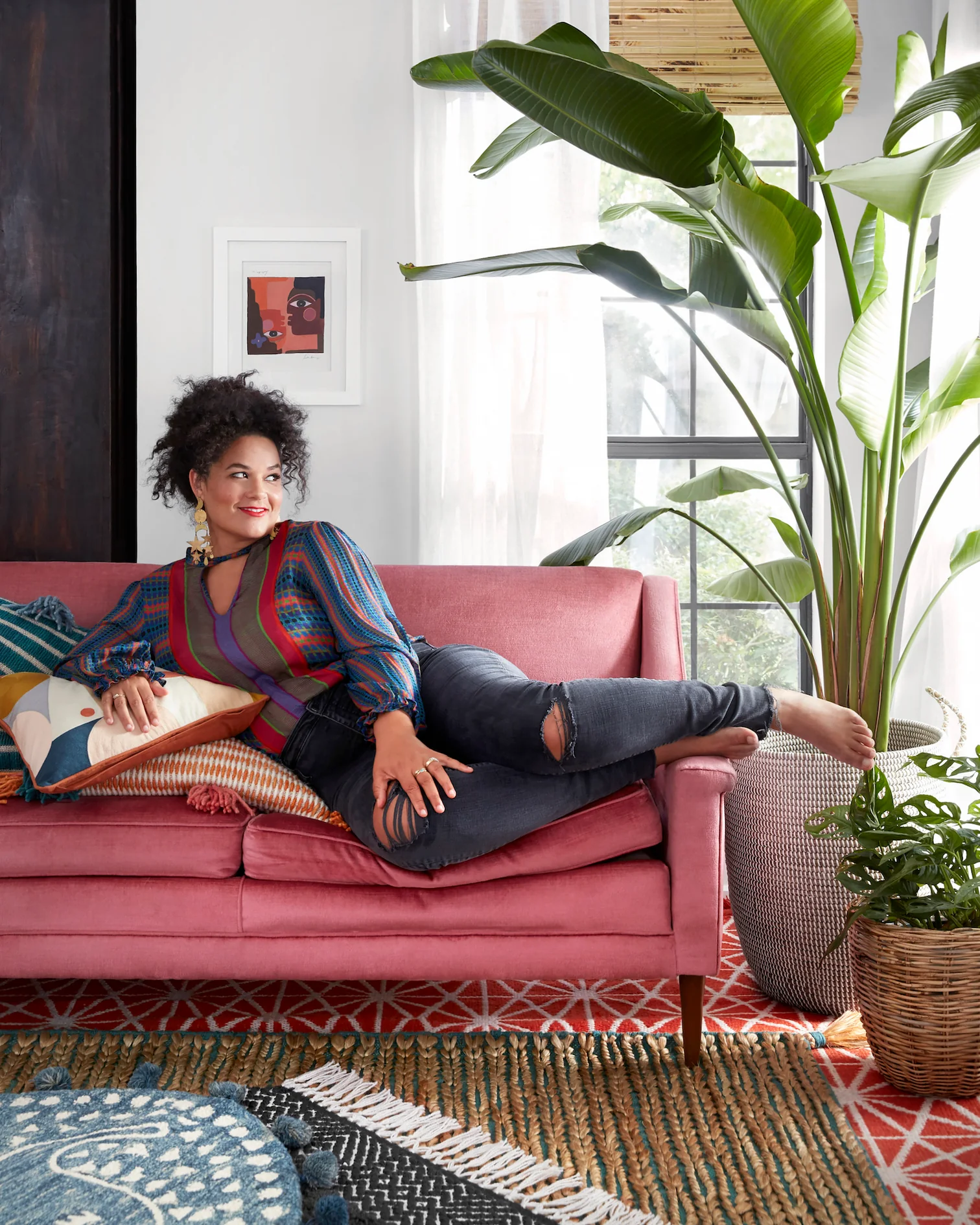 Jungalow Founder Justina Blakeney for Loloi Rugs