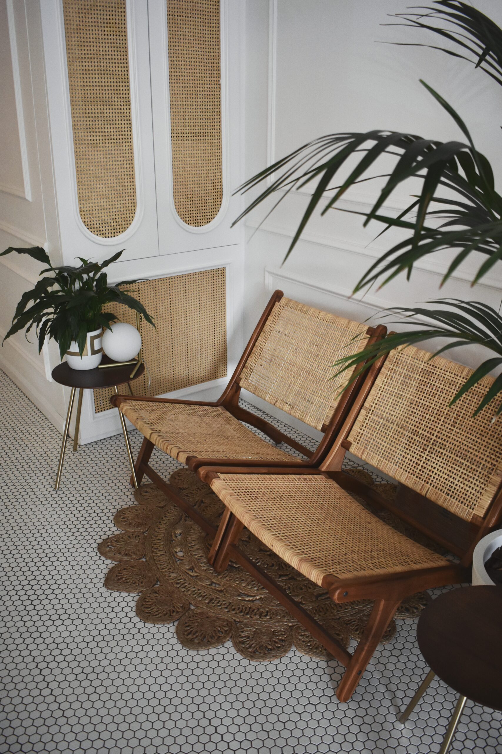 Rattan cheap cuddle chair