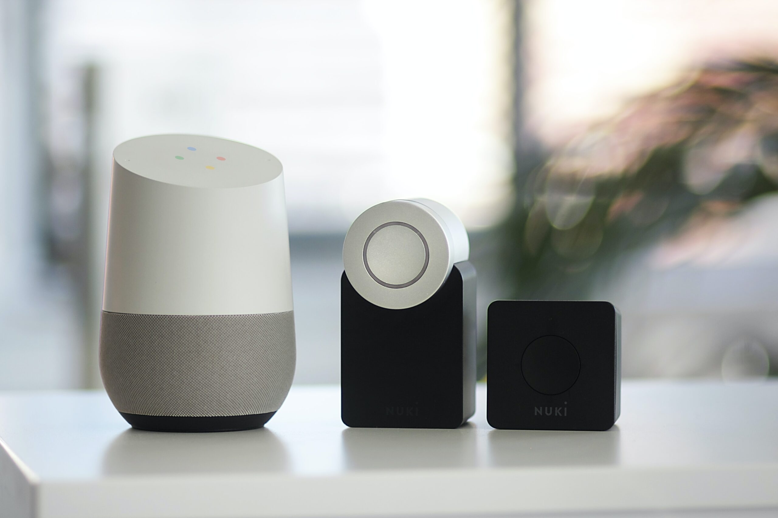 voice-controlled home device
