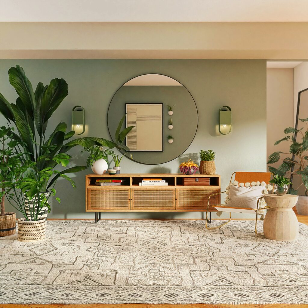 Rugs USA Clearance Salepictured: stylish interior with patterned rug
