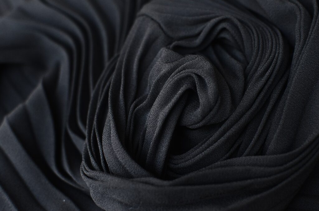A black textile