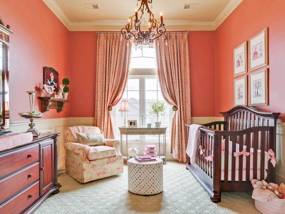 Paint your bedroom color a soft peach to step into summer every time you enter your room. Pictured: A peach bedroom.