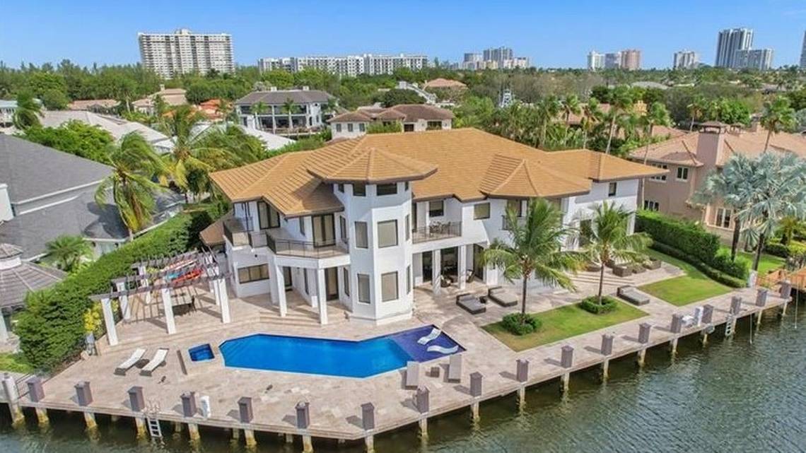 Lionel Messi's House in Miami. Pictured: A luxury mansion.