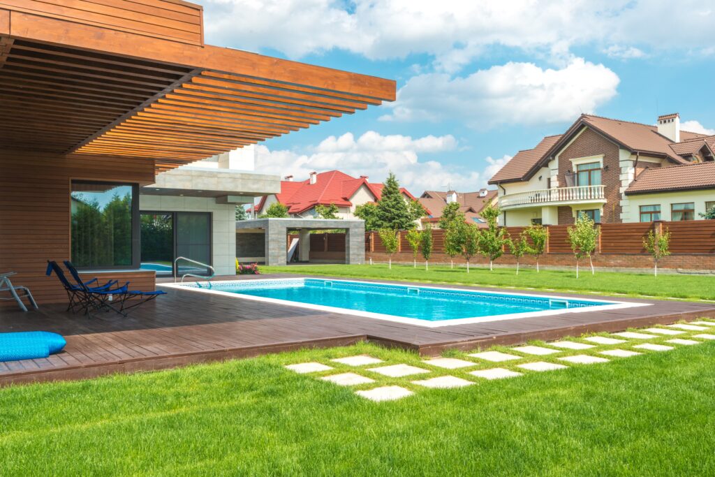 A backyard pool