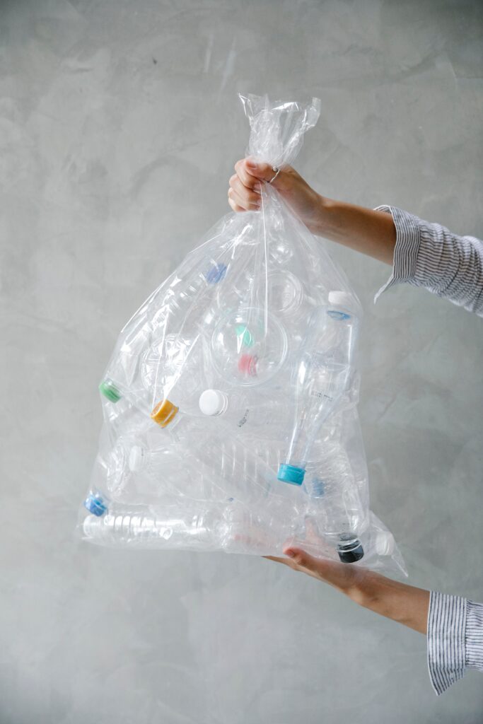 Plastic bag of plastic