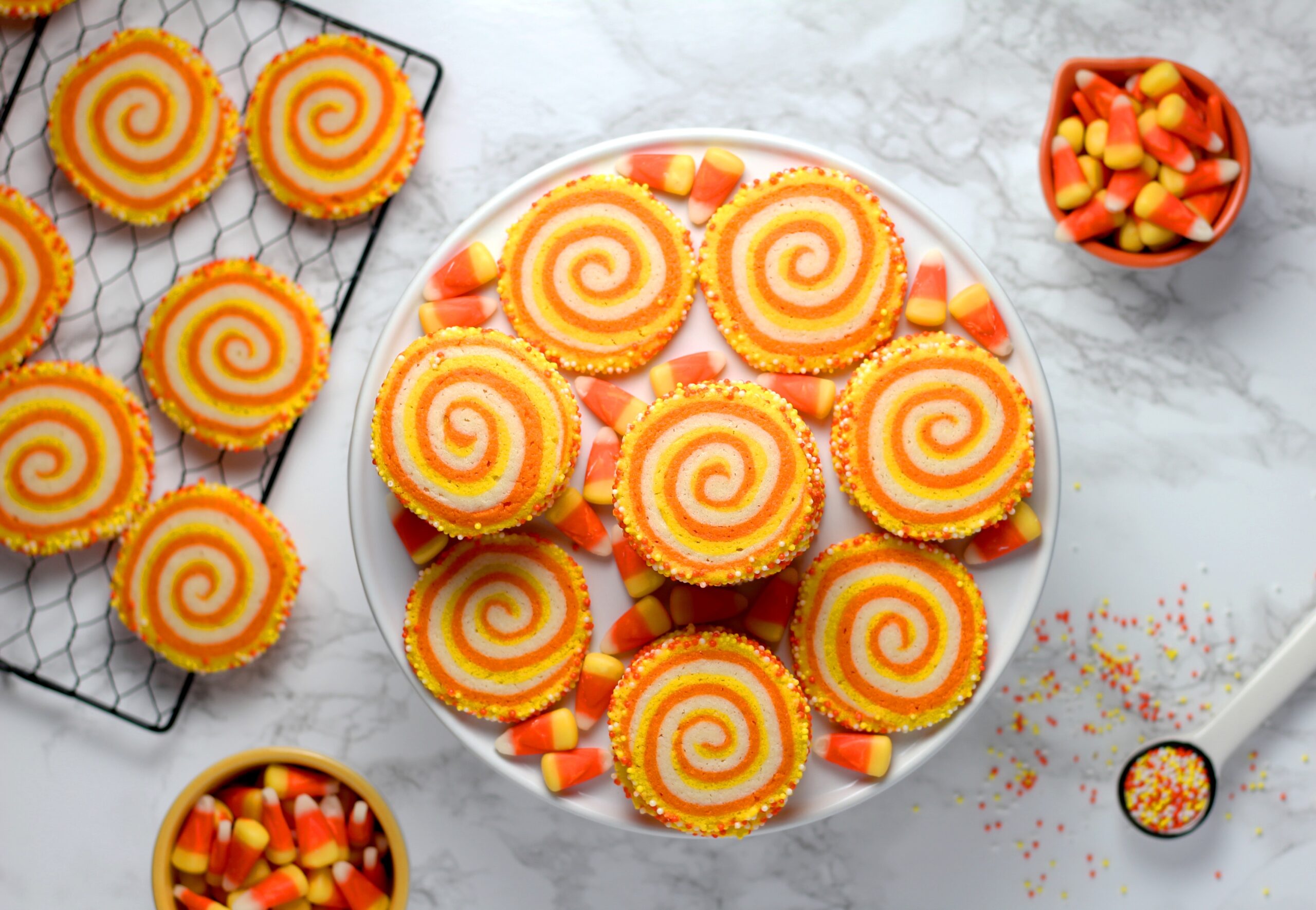 With spooky season approaching, invite guests over for a Halloween potluck theme. Pictured: Halloween dessert.