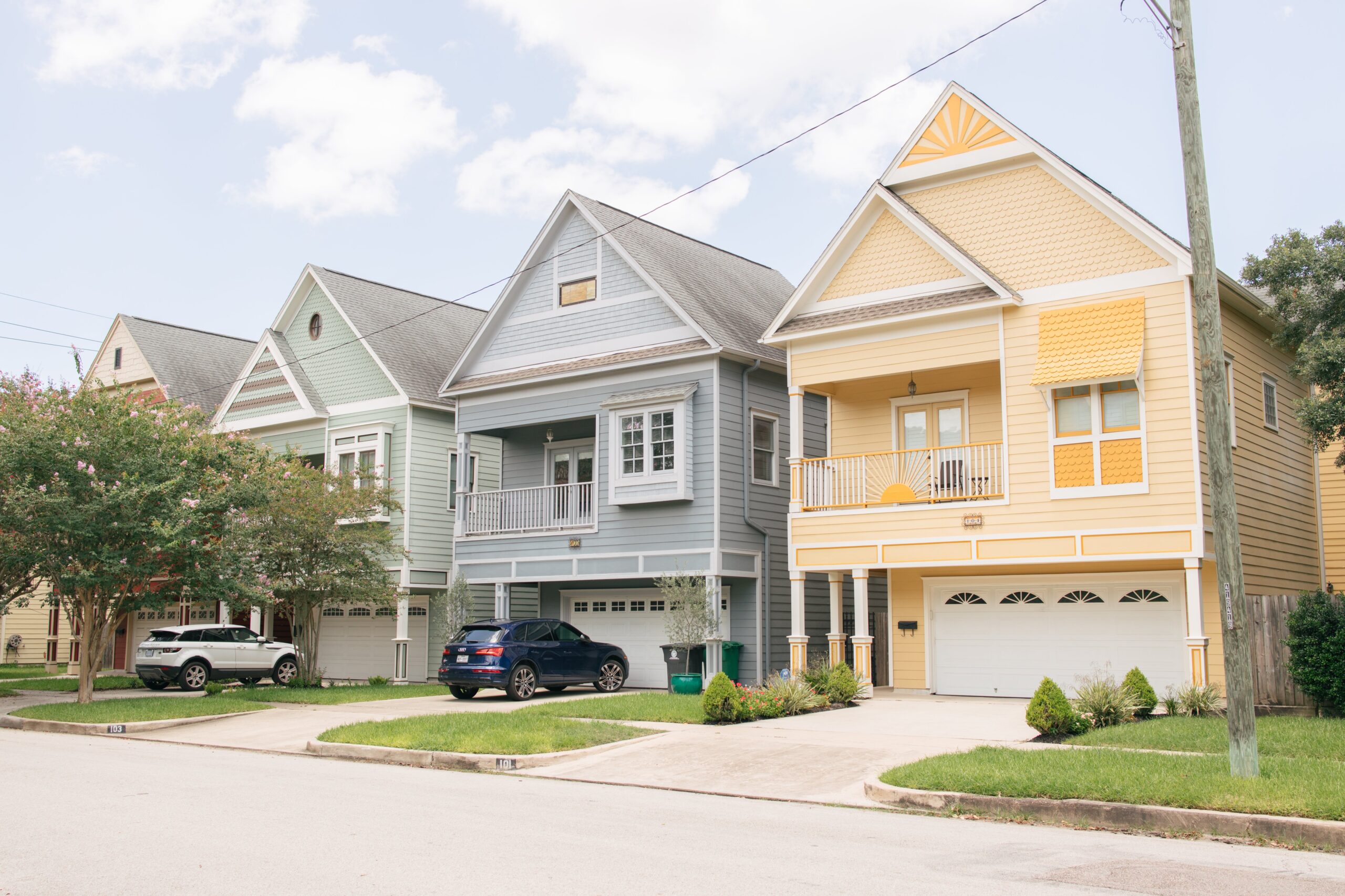 Greater Heights is one of the best places to live in Houston. Right outside of downtown, this area is walkable, offers a lot of amenities and is a quiet, residential area. Pictured: Homes in a Houston neighborhood.