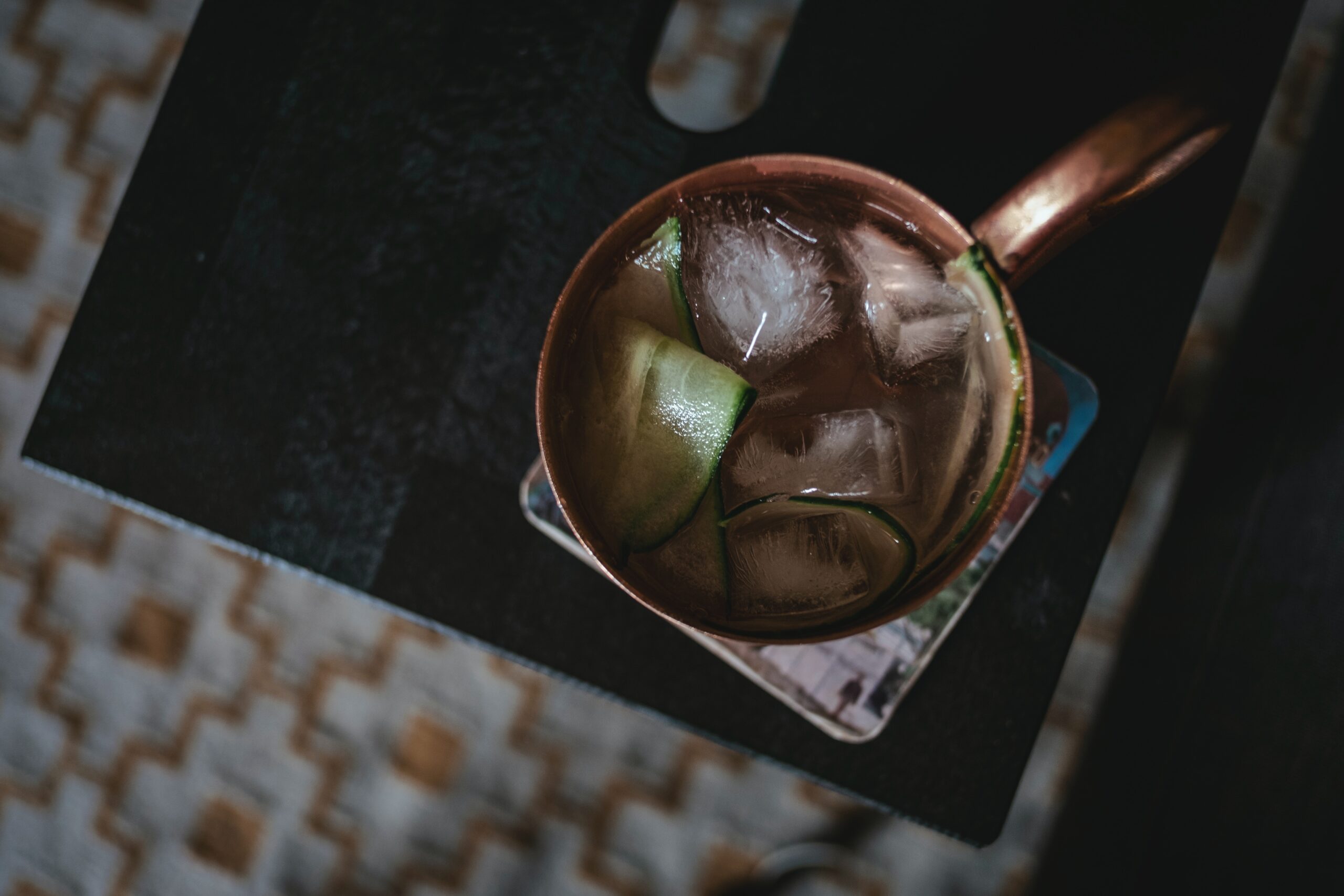 Create the perfect non-alcoholic Moacow Mule ginger beer mocktail. Pictured: A moscow mule drink