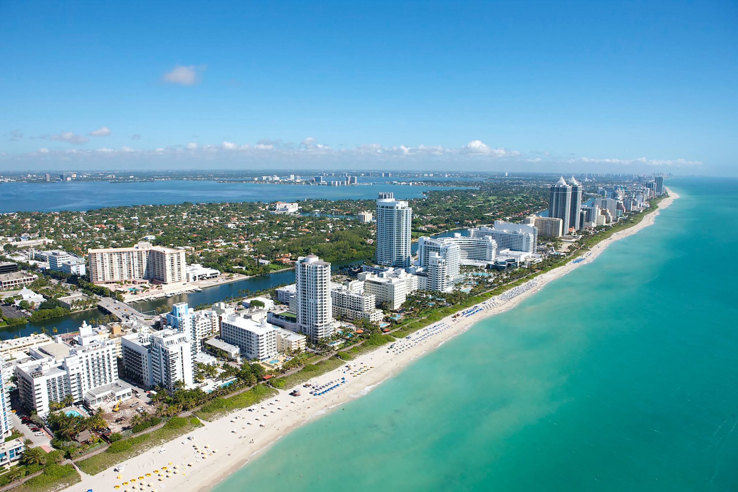 As a Spring Break and vacation destination, it's no wonder that Miami is a great place to live, especially for young professionals. It's also one of the most expensive cities in the U.S. to live in because of proximity to beaches, nightlife and activities. Pictured: An aerial view of Miami Beach.