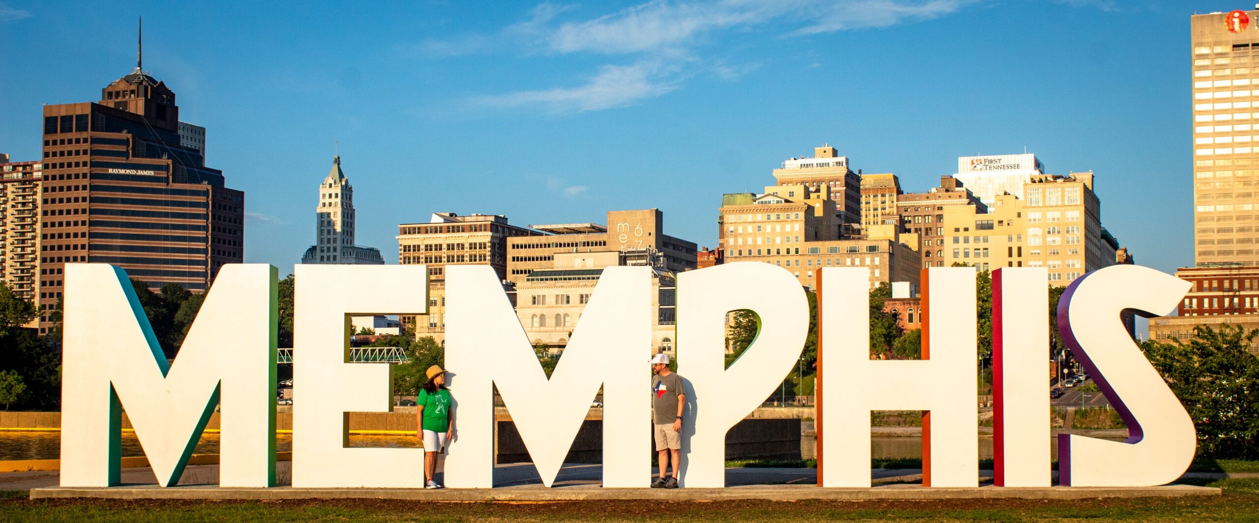 Memphis is one of the best places to live Tennessee for blues and sports. Pictured: Memphis sign
