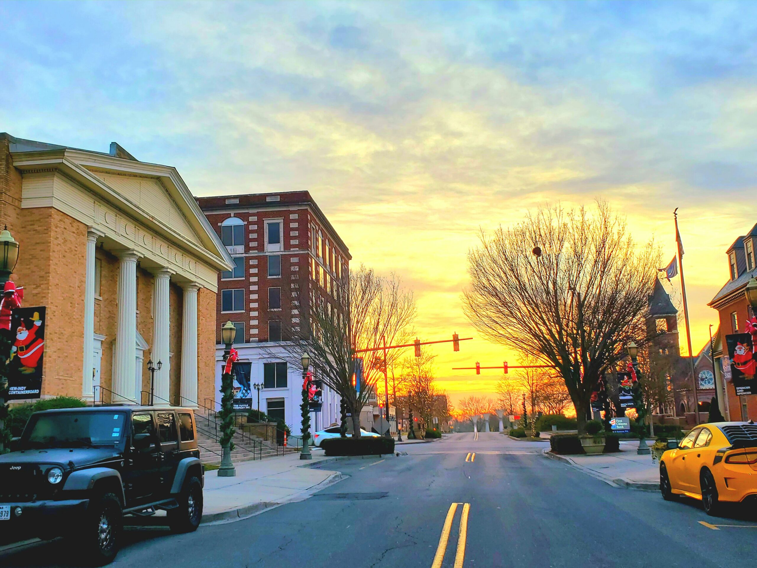 Rock Hill is a small city located 30 minutes from Charlotte, NC. It's one of the best places to live in South Carolina for those wanting a small town feel while close to big city amenities. Pictured: A view of Rock Hill, SC