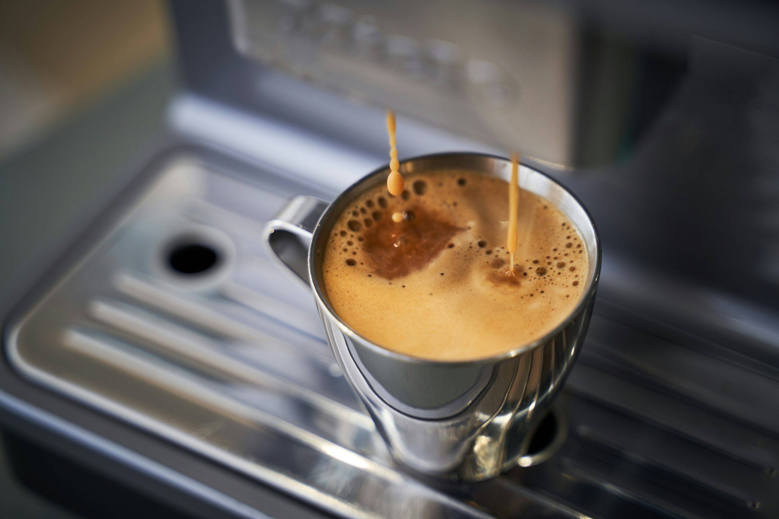 Make a delicious cup of coffee with Black Ivory Coffee, one of the most expensive brands. Pictured: An espresso shot