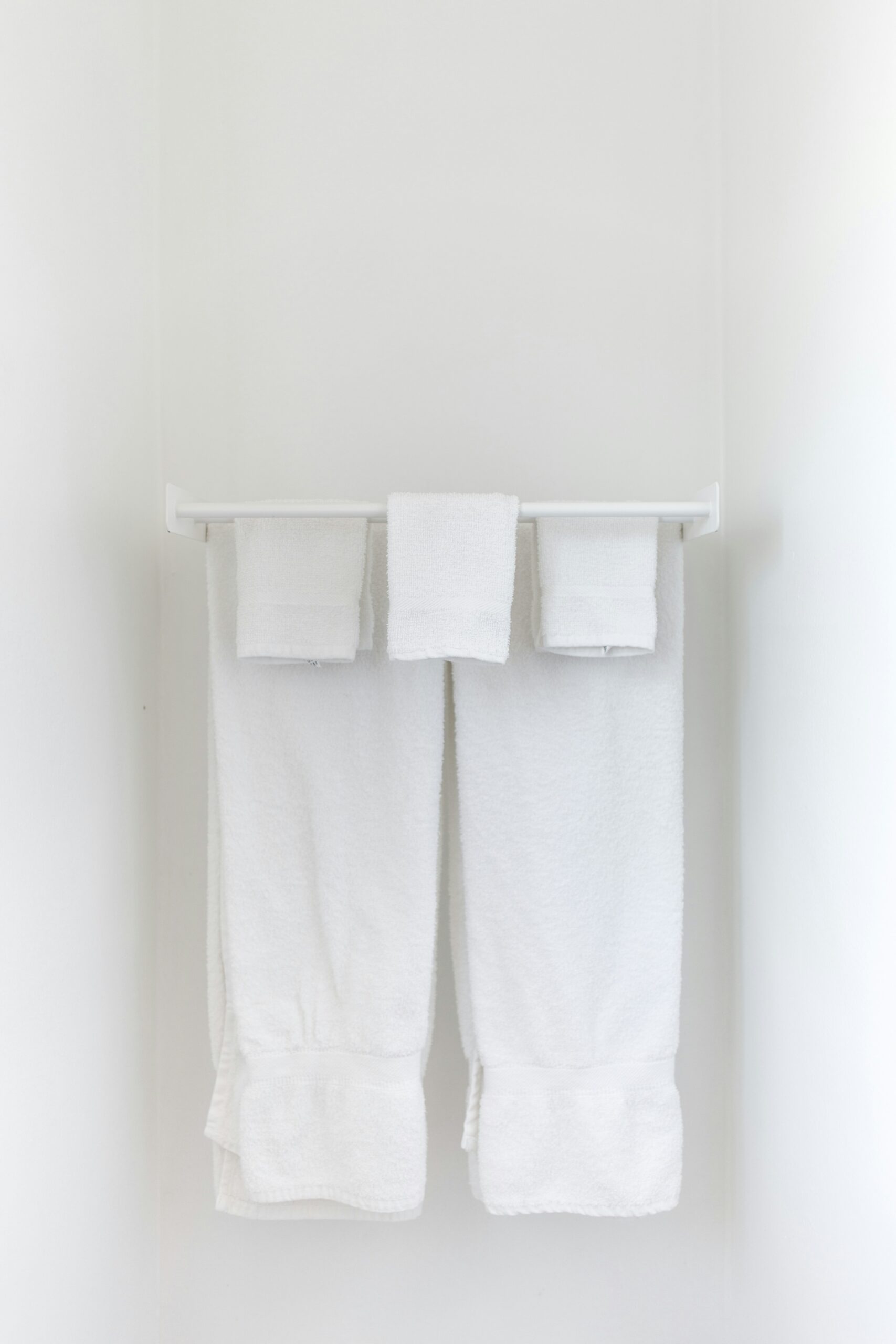 A set of clean, white towels