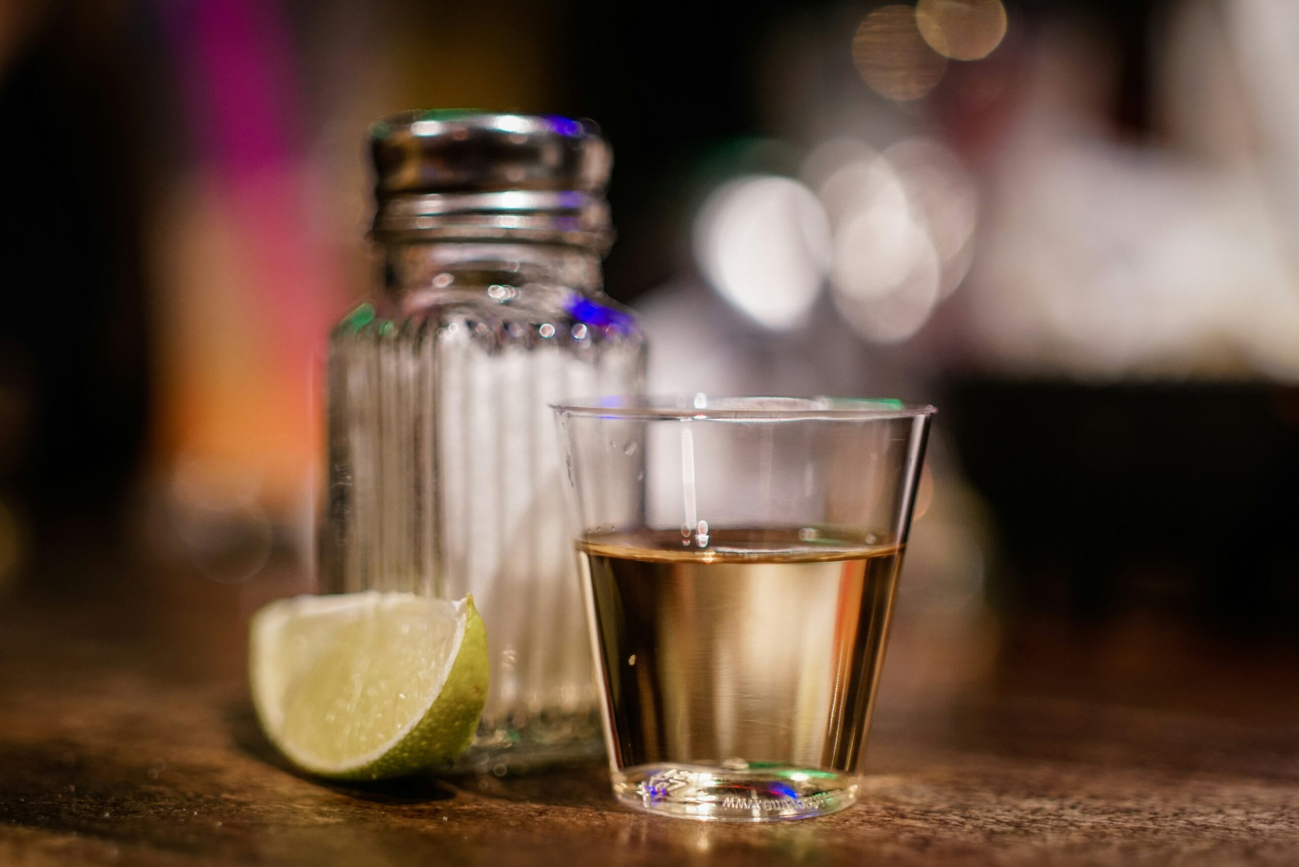 Here are five types of tequila to keep stored in your liquor cabinet. Pictured: Shots of tequila