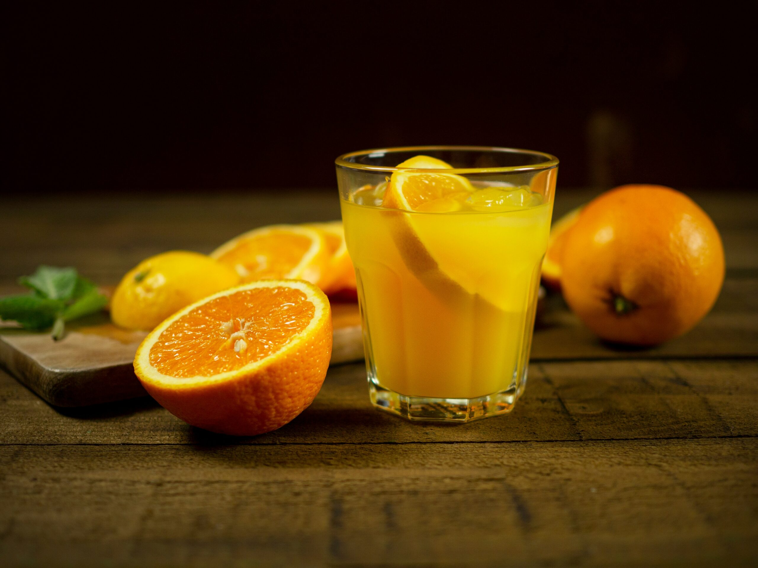A tequila sunrise is one of the best tequila cocktails for brunch. Pictured: Orange juice
