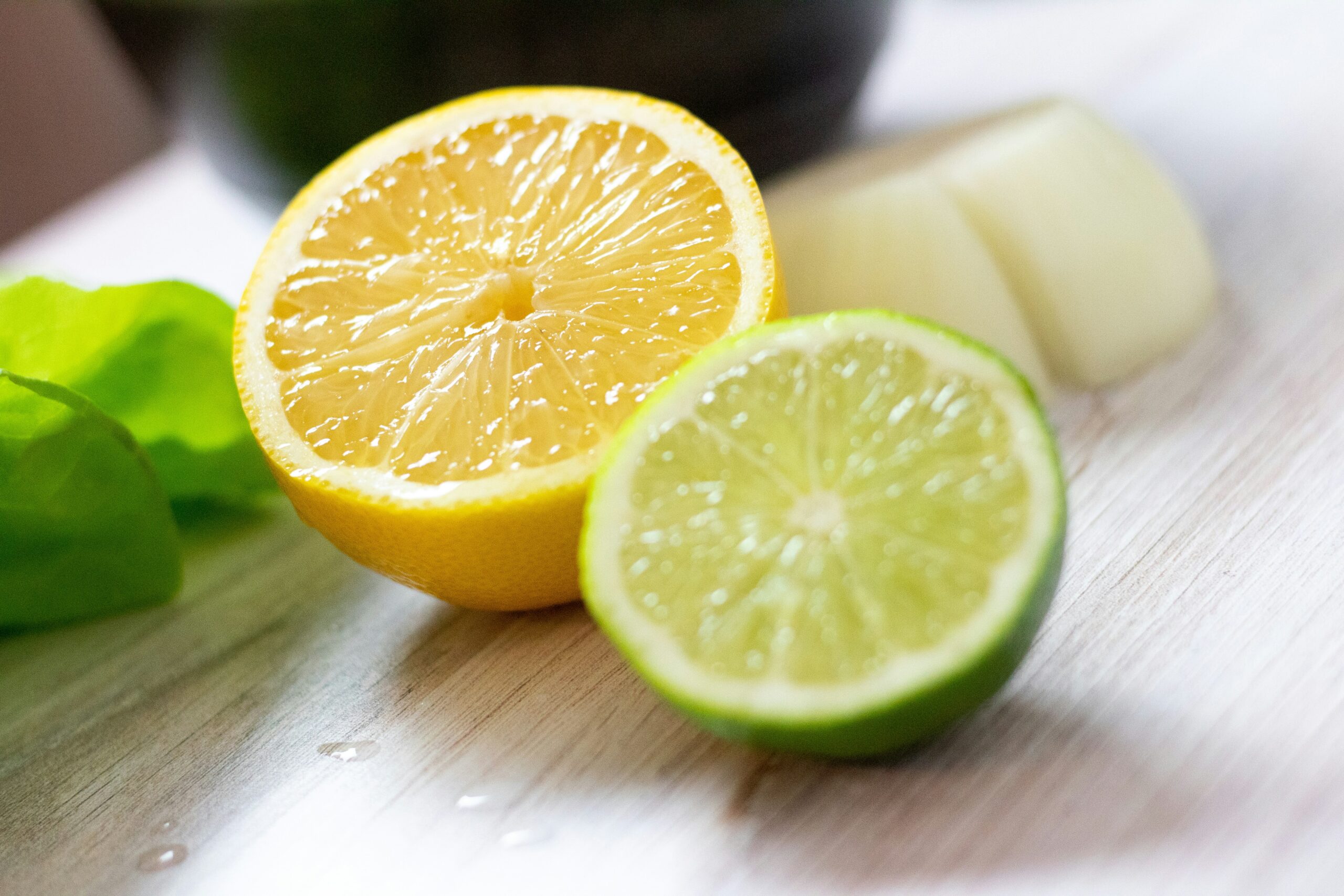 Lemon and lime juice are a major ingredient in the cortisol cocktail that enhance Vitamin C intake. Picture: fresh lemon and lime
