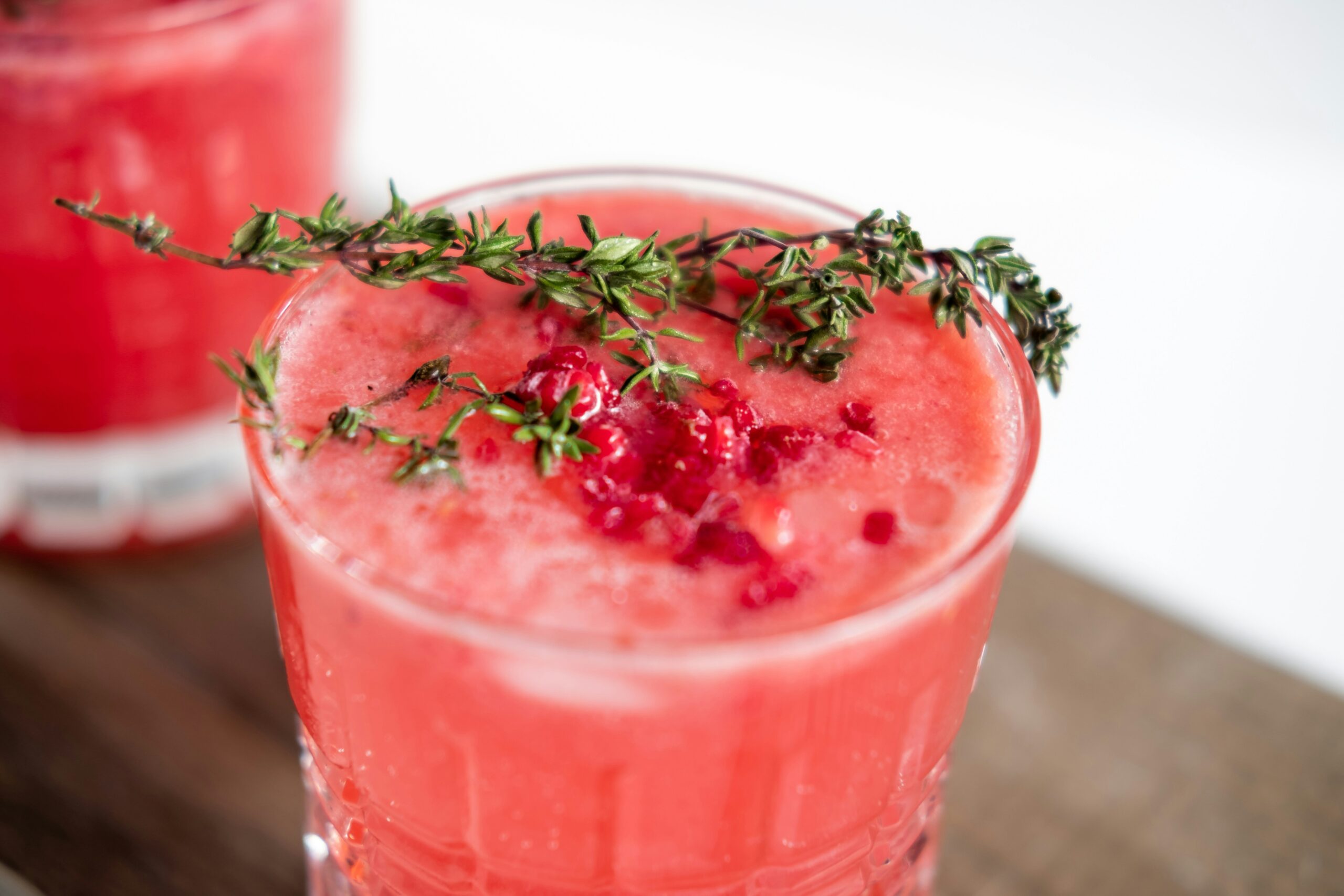 This cranberry drink is the perfect love mocktail for Valentine's Day. Pictured: A cranberry drink