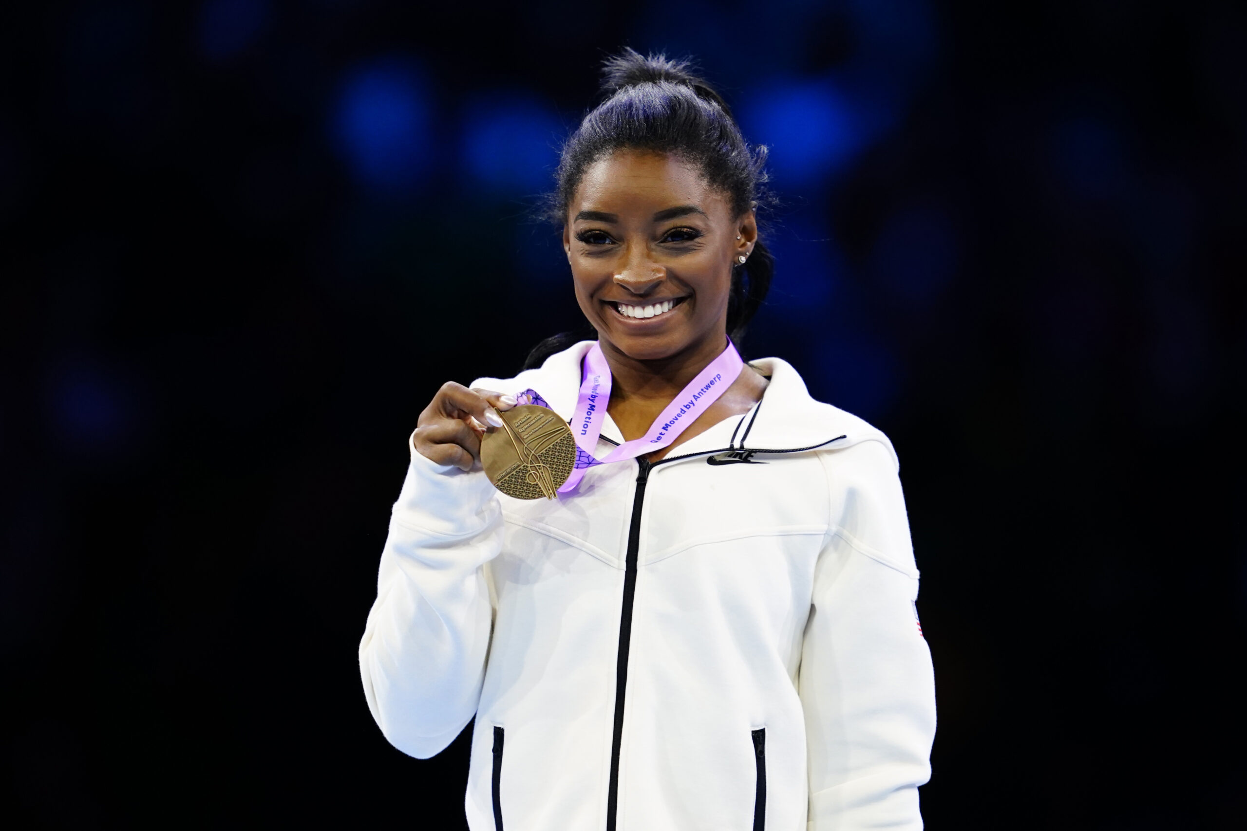 Where does Simone Biles live? After getting married to her husband, they started the process of building a new home in Houston, Texas. Pictured: Simone Biles
