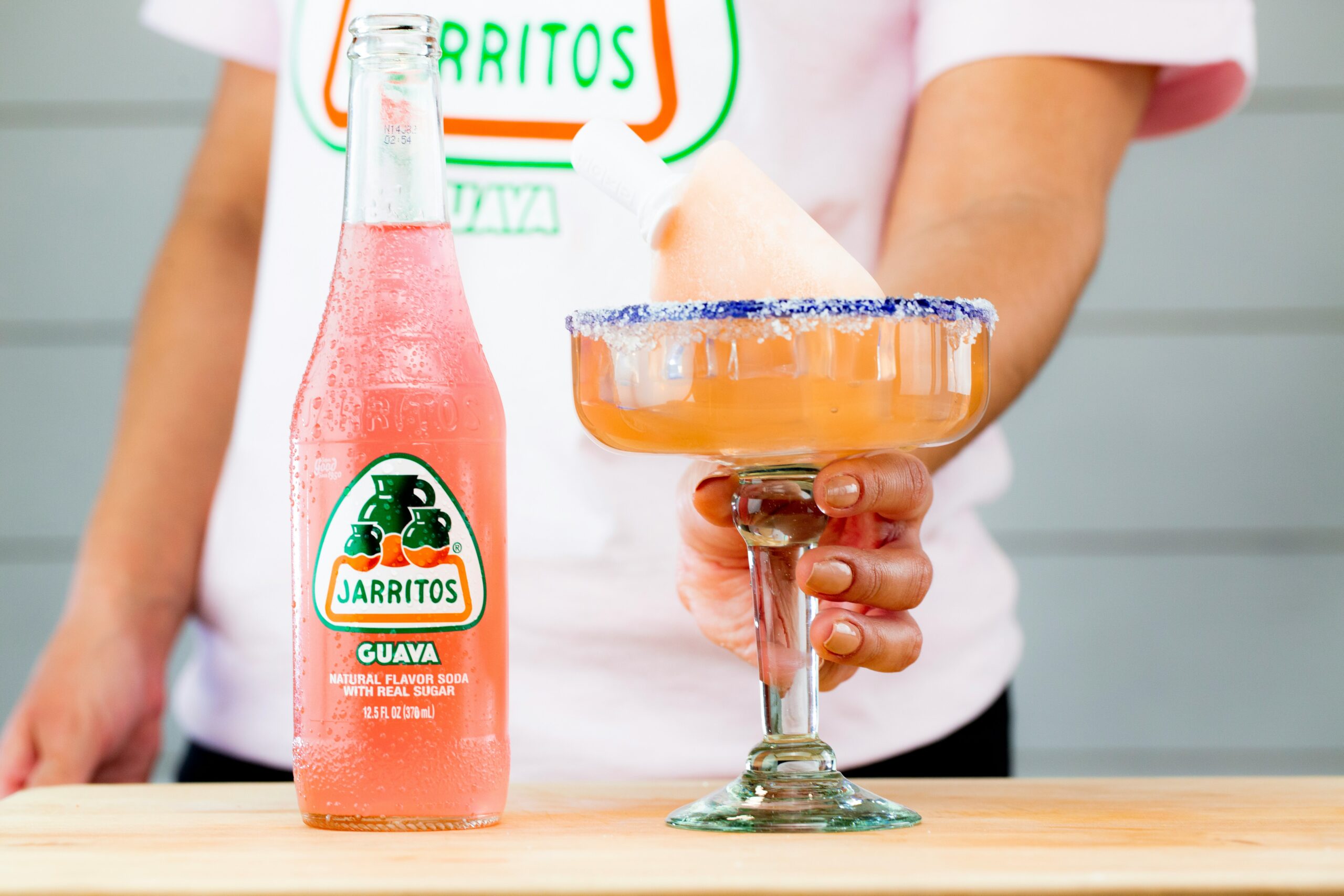 Try these simple tequila drinks with two ingredients: Tequila and soda. Pictured: Tequila with guava soda