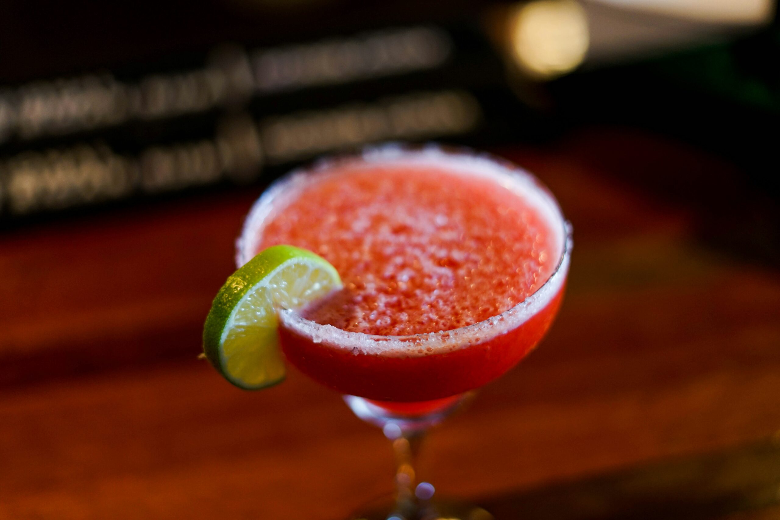 Check out these skinny margarita recipes with different flavors. Pictured: A strawberry margarita