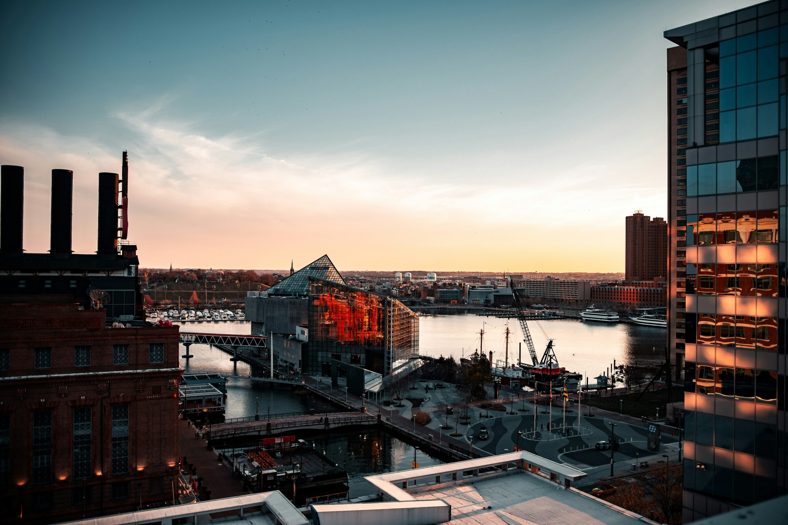 The city of Baltimore has approved houses for $1 that residents can purchase. Find out if your qualify here. Pictured: City view of Baltimore