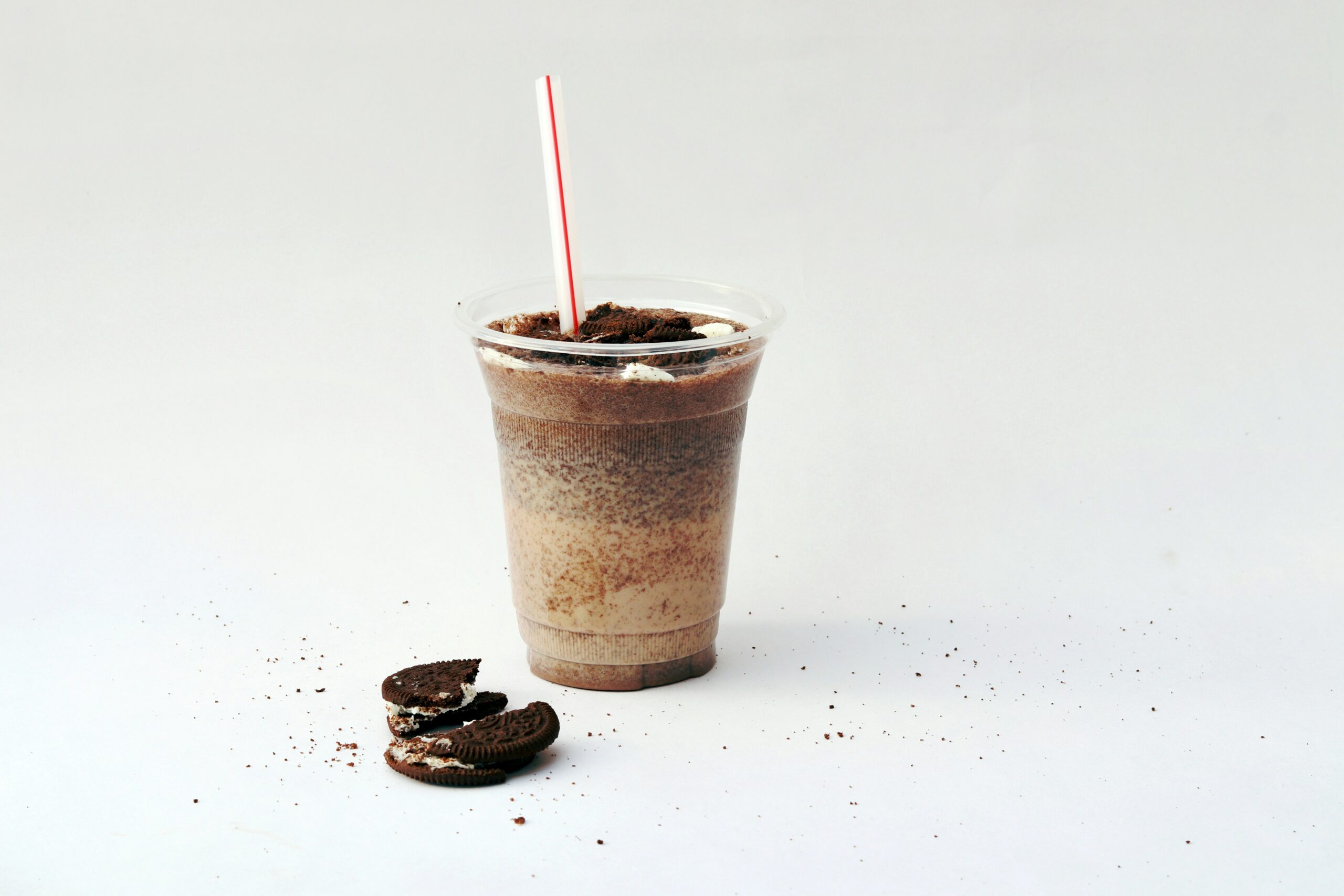For a sweet latte, try this Nespresso recipe. Pictured: A cookies and cream drink