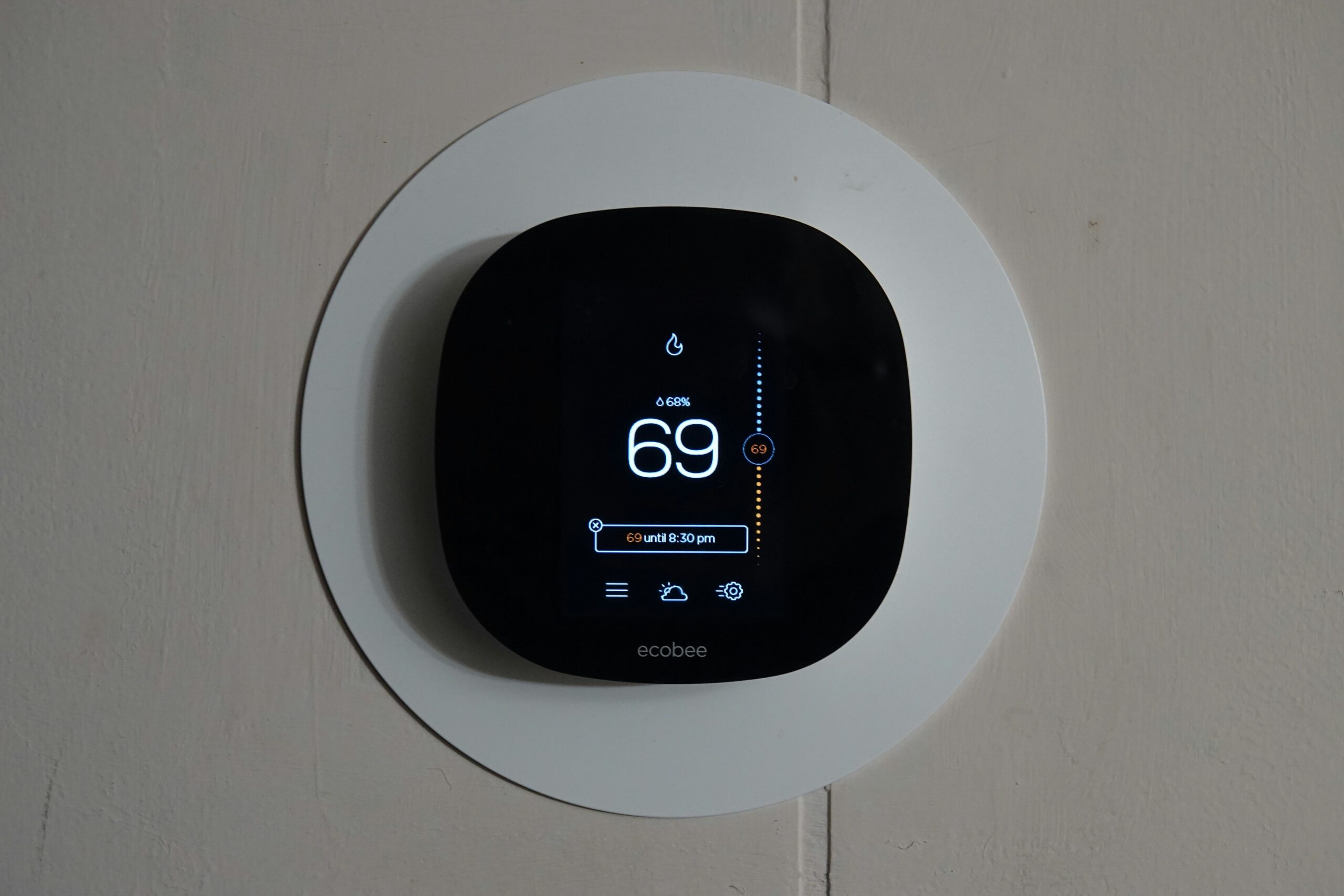 A smart thermostat