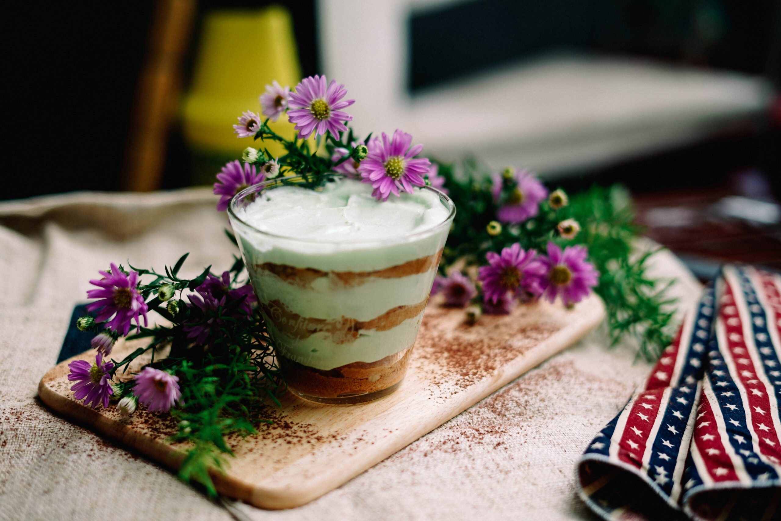 A matcha tiramisu is the perfect recipe and dessert for a summer party. Pictured: Matcha tiramisu