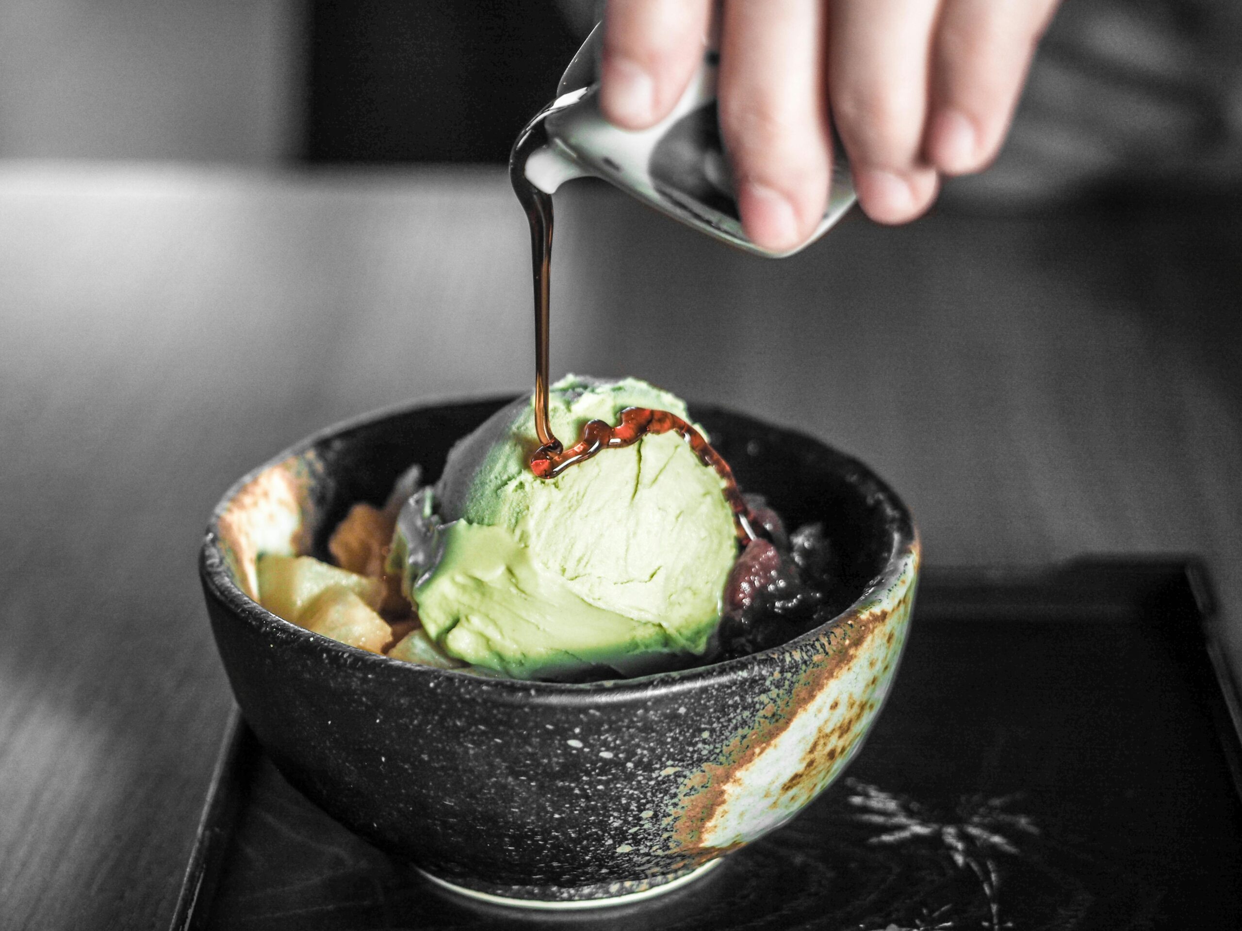 This matcha recipe is perfect for a hot summer day. Pictured: Matcha ice cream