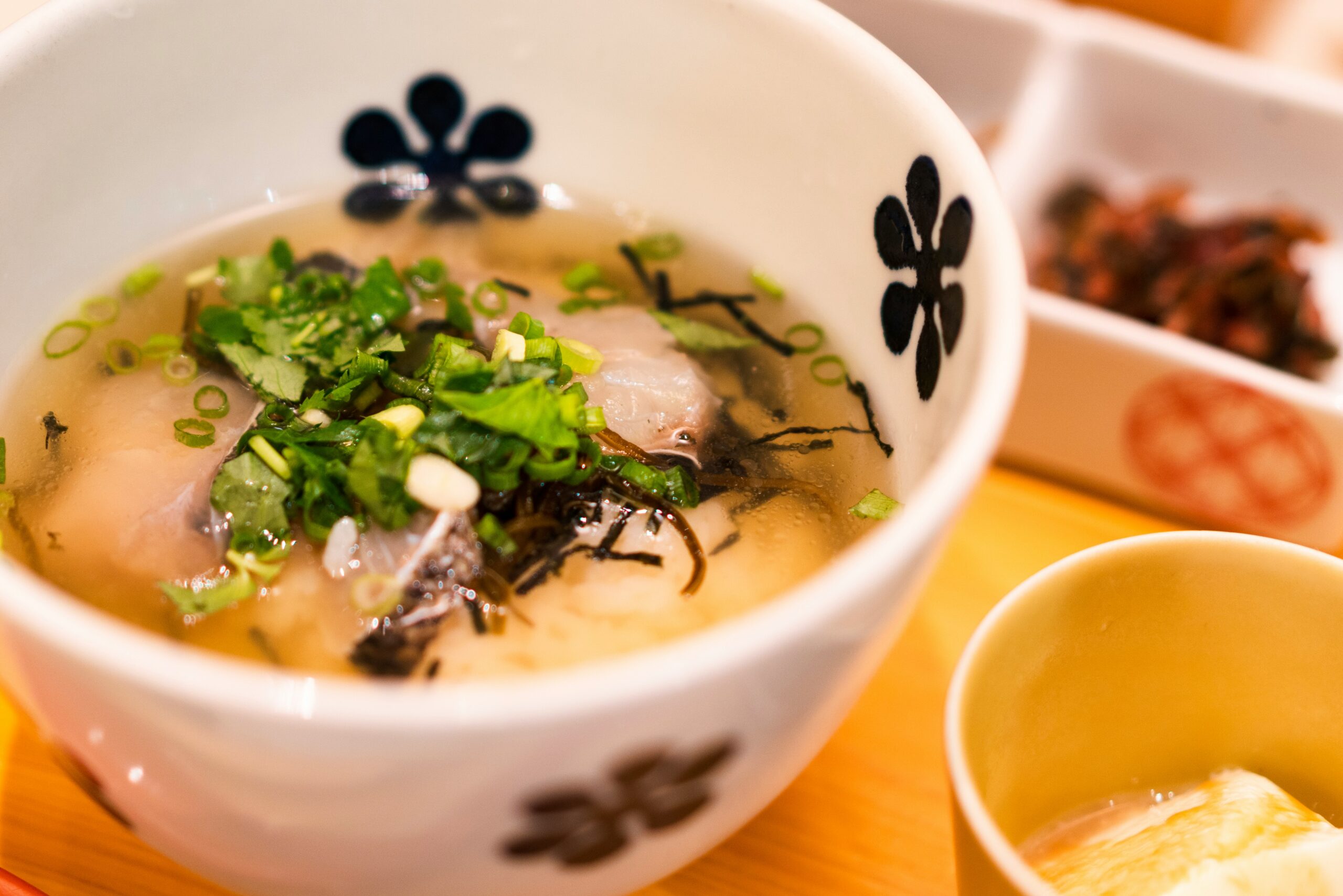 For soups, ramen, pastas and other recipes, miso paste works as an alternative for soy sauce. Pictured: miso soup