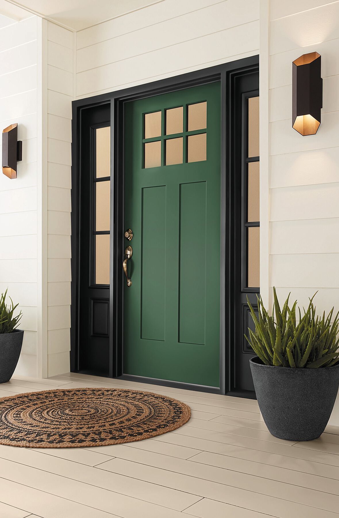 Kale Green Front Door Color Sherwin-Williams