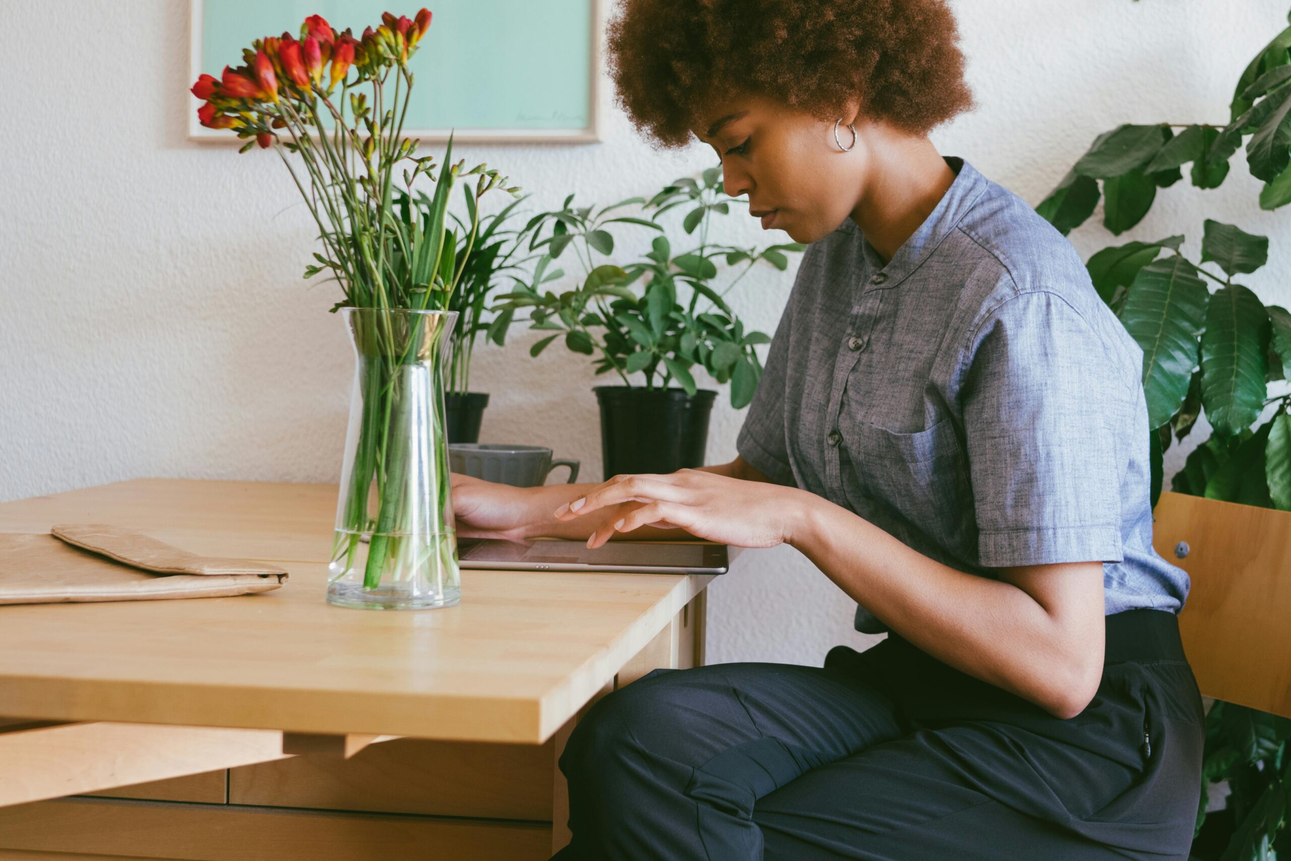 Woman at desk