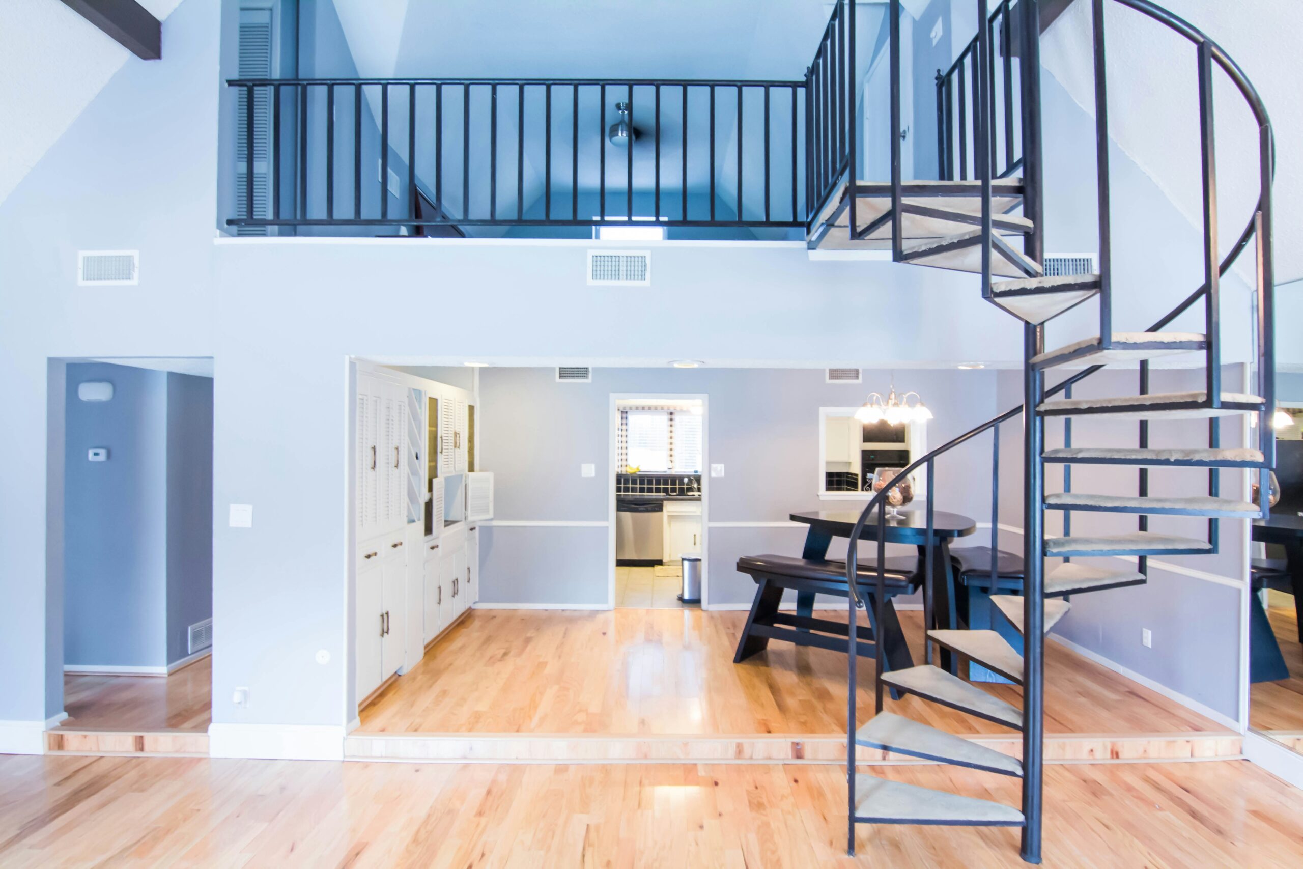 A modern loft interior