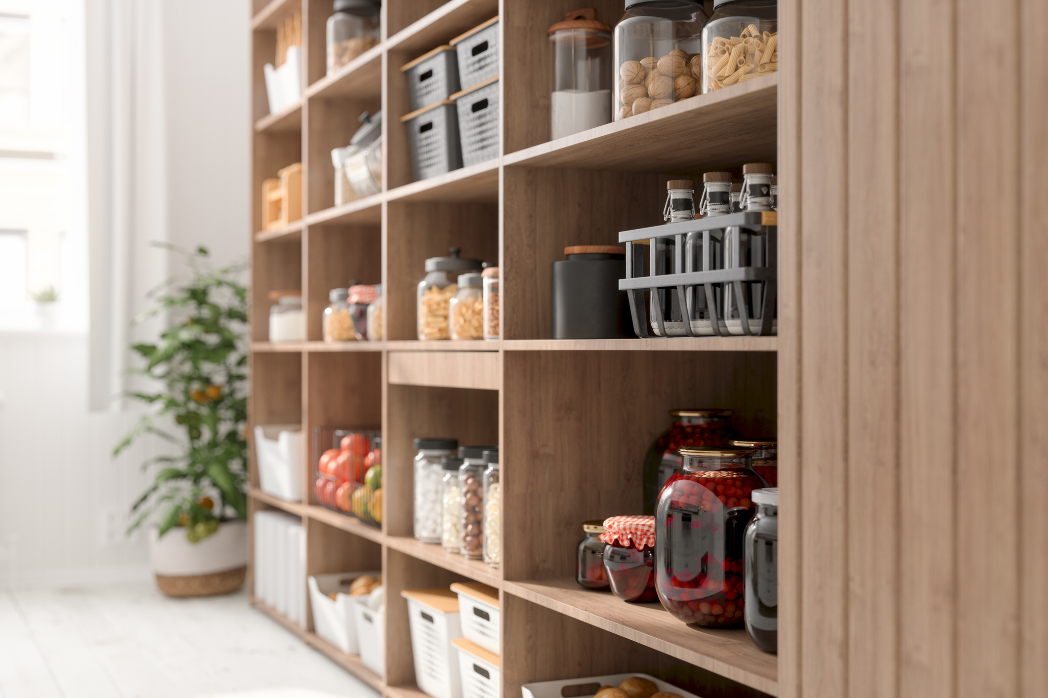 Small kitchen ideas snack pantry