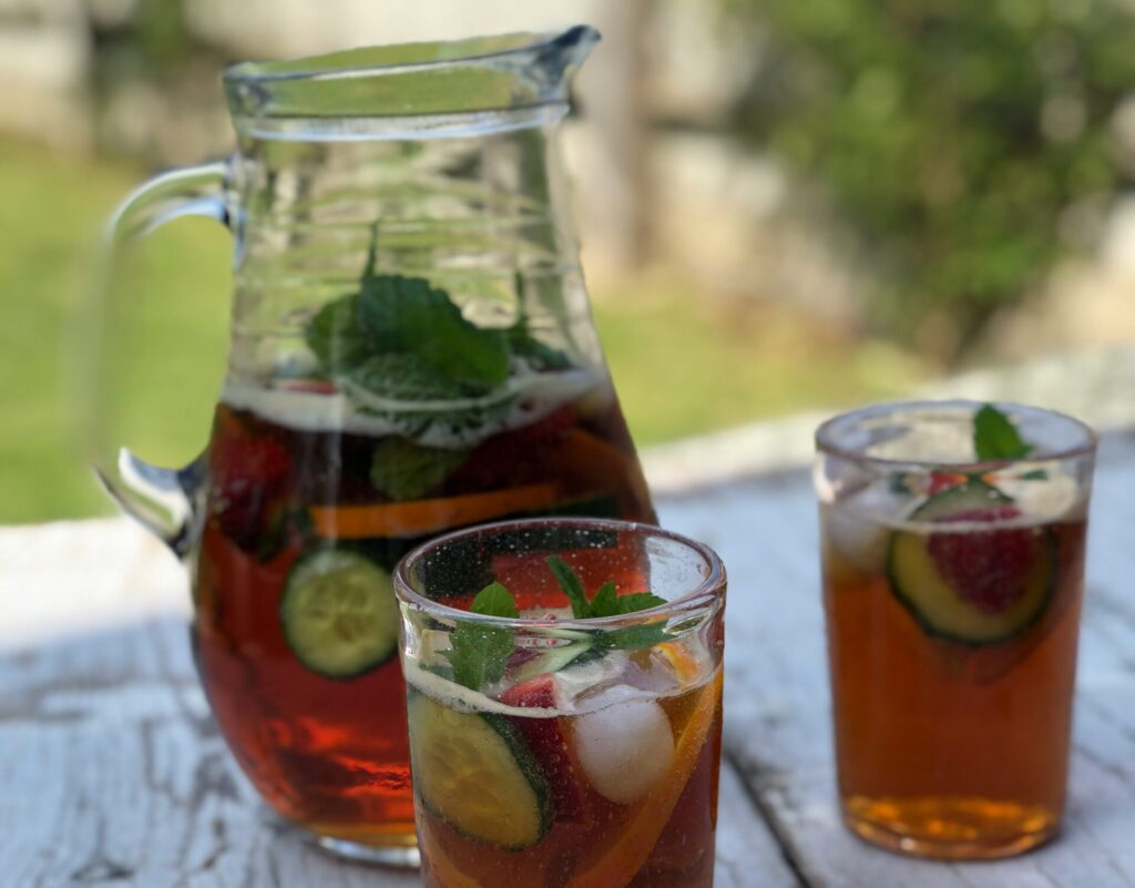 Pimm's Recipes pictured: Pimm's Spritz