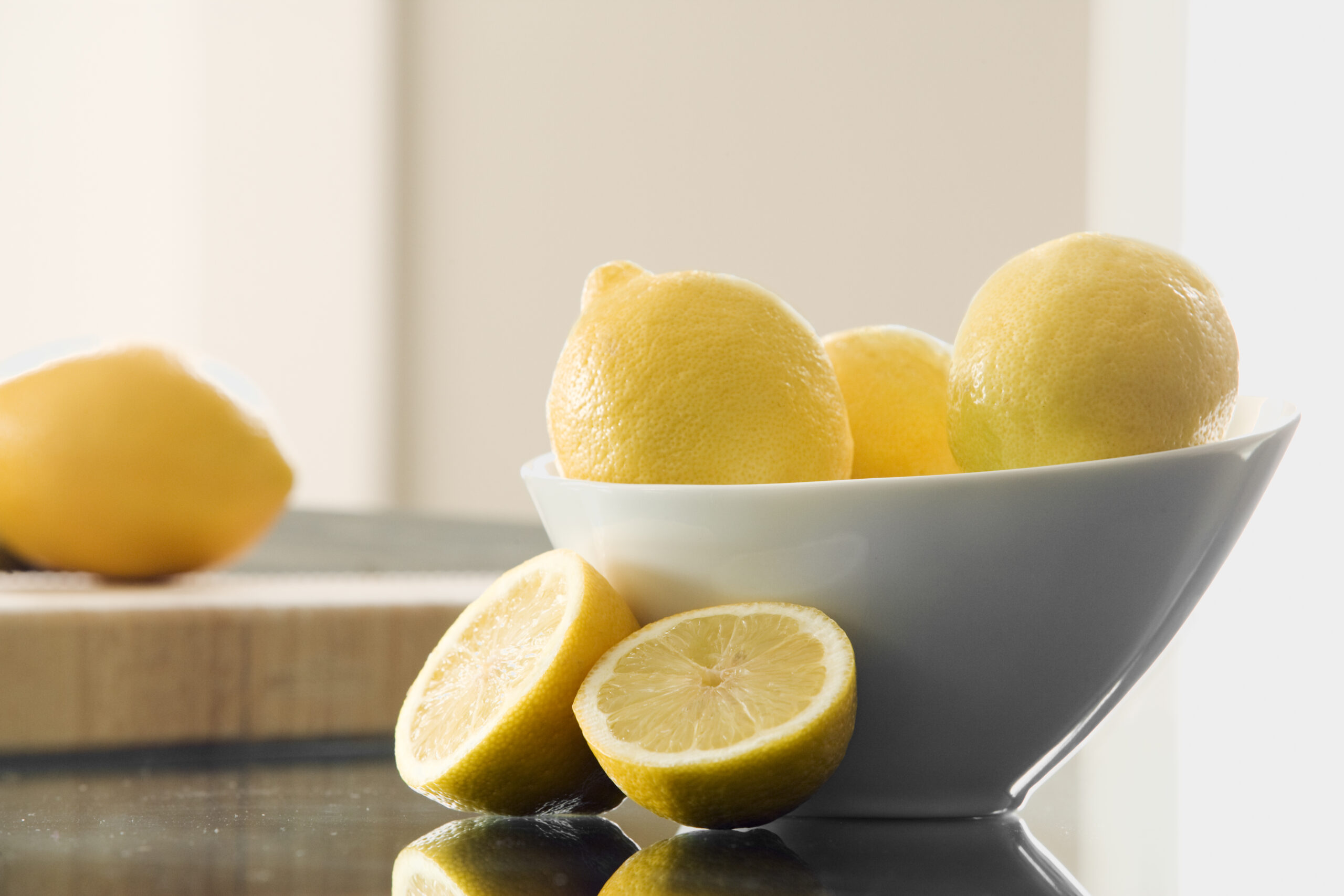 lemons in a bowl