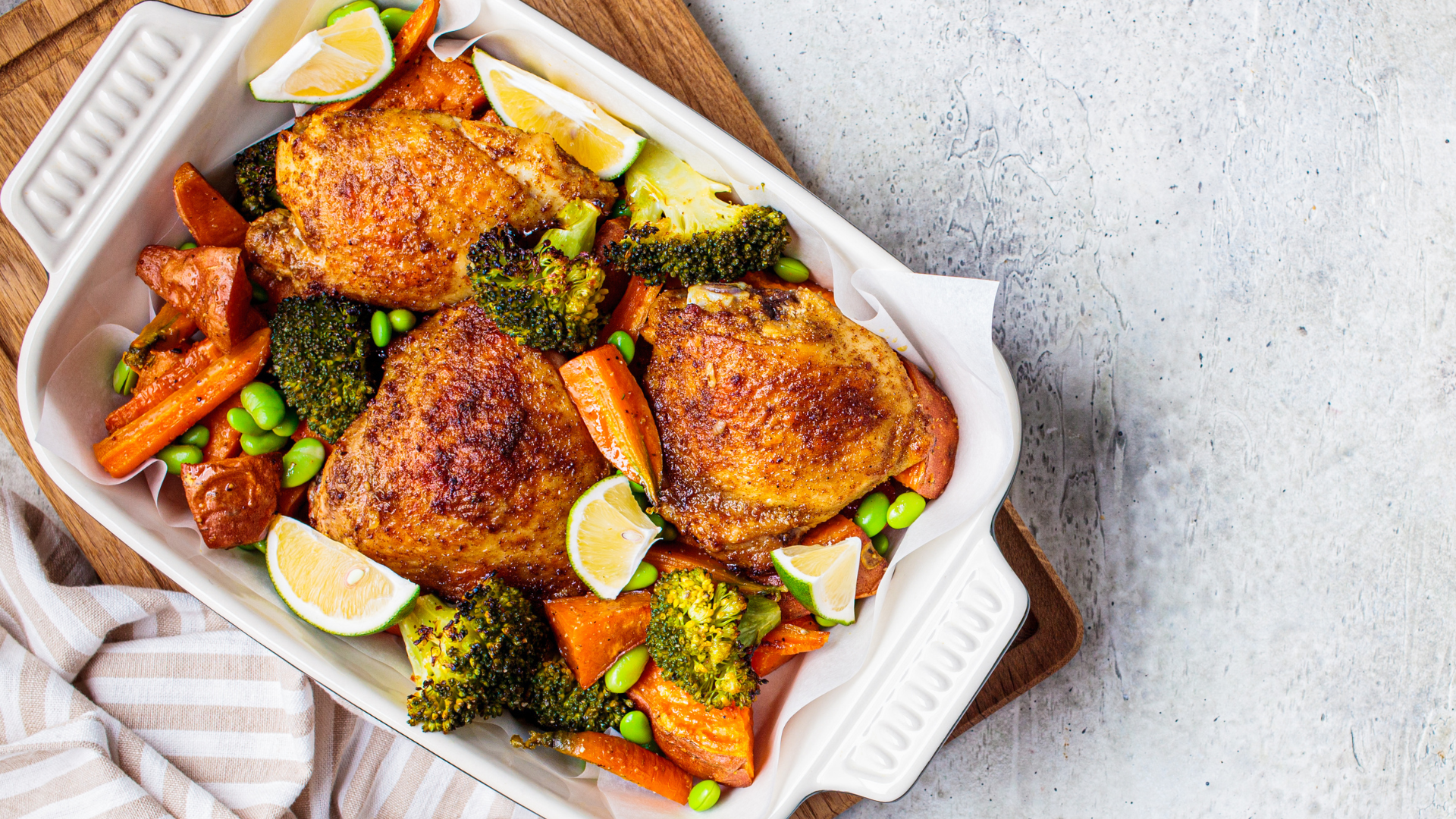 Maple dijon chicken and vegetables healthy dinner ideas 