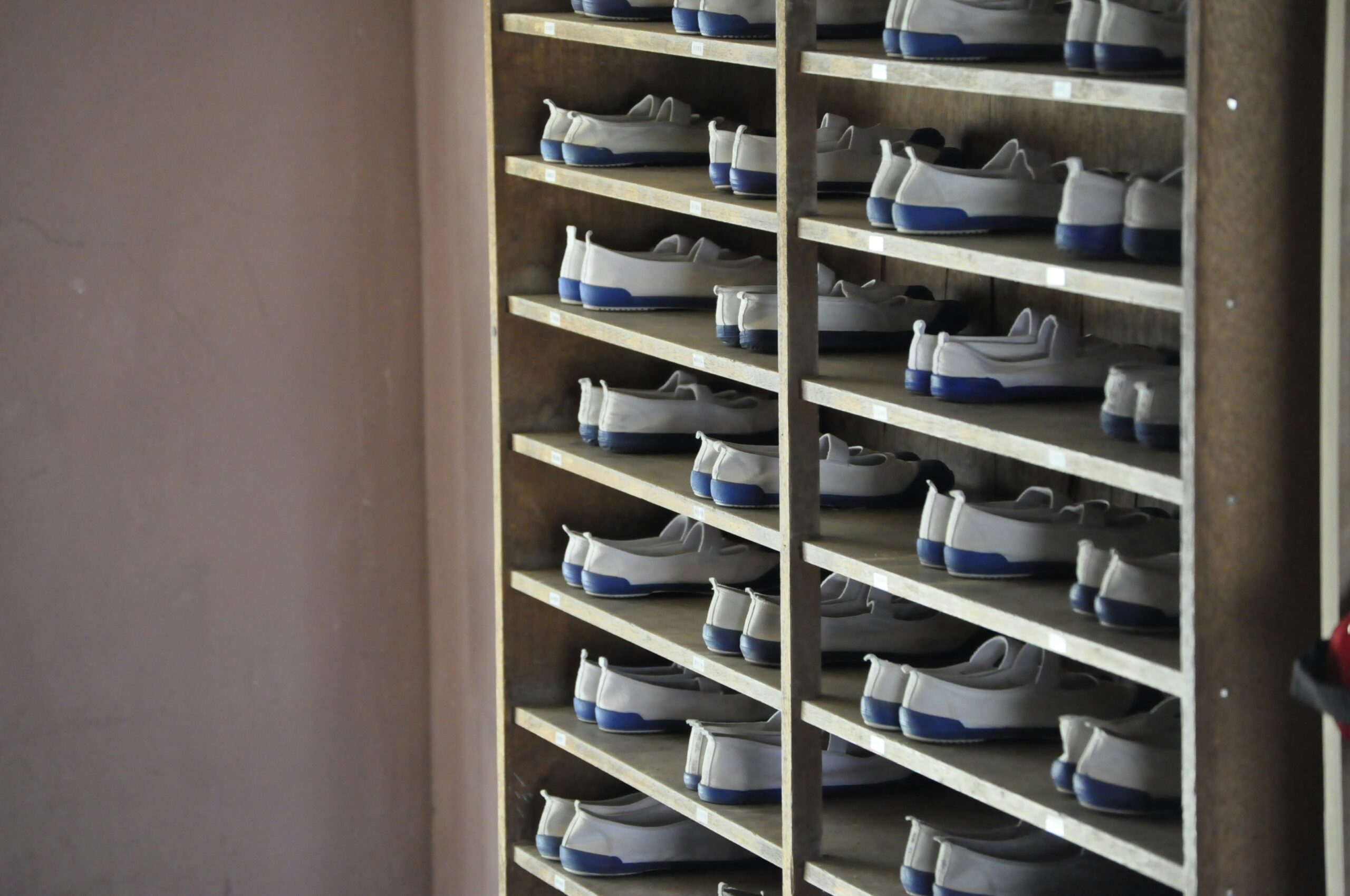 Shoe organizers make it easy to find a favorite pair of shoes.