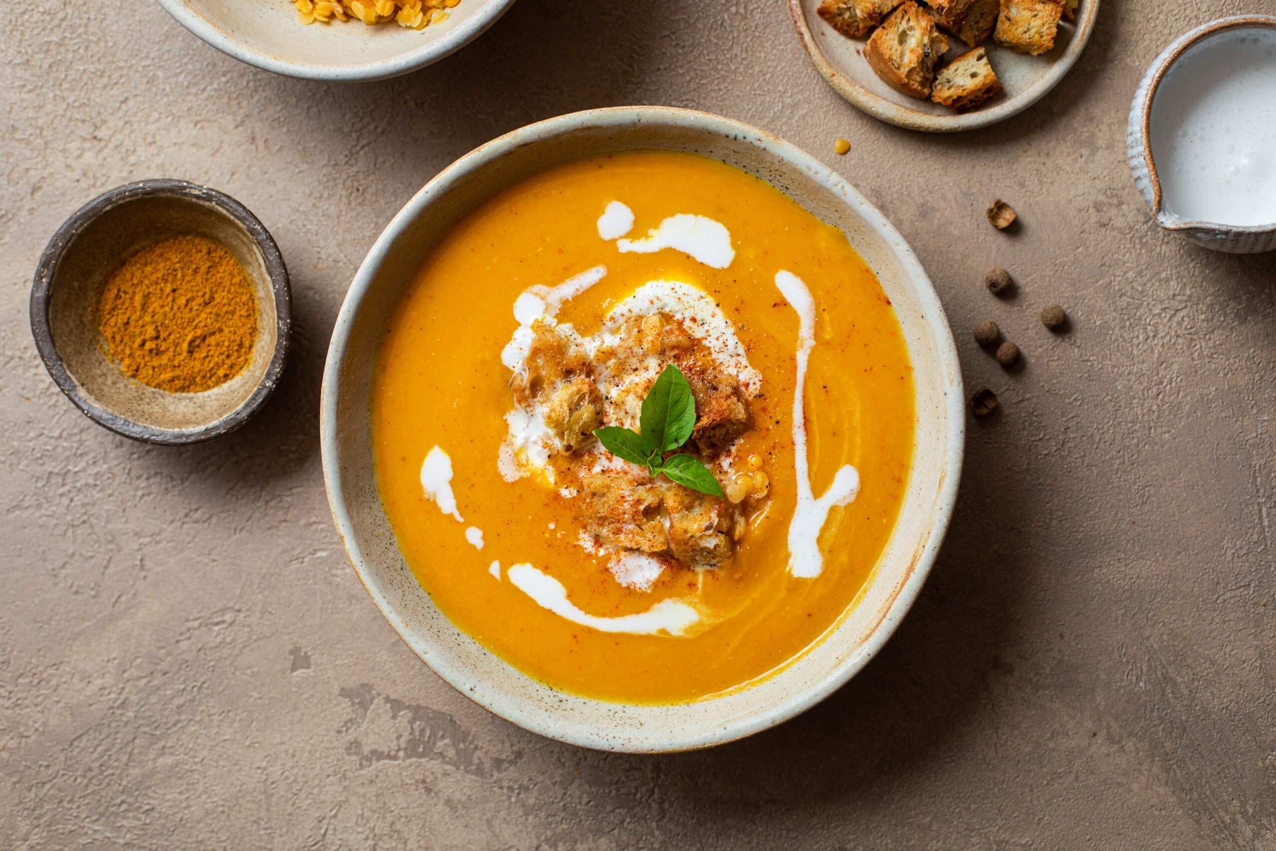 soup with fall spice