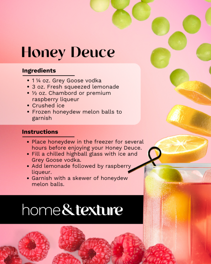 Honey Deuce Recipe pictured: Honey Deuce Recipe