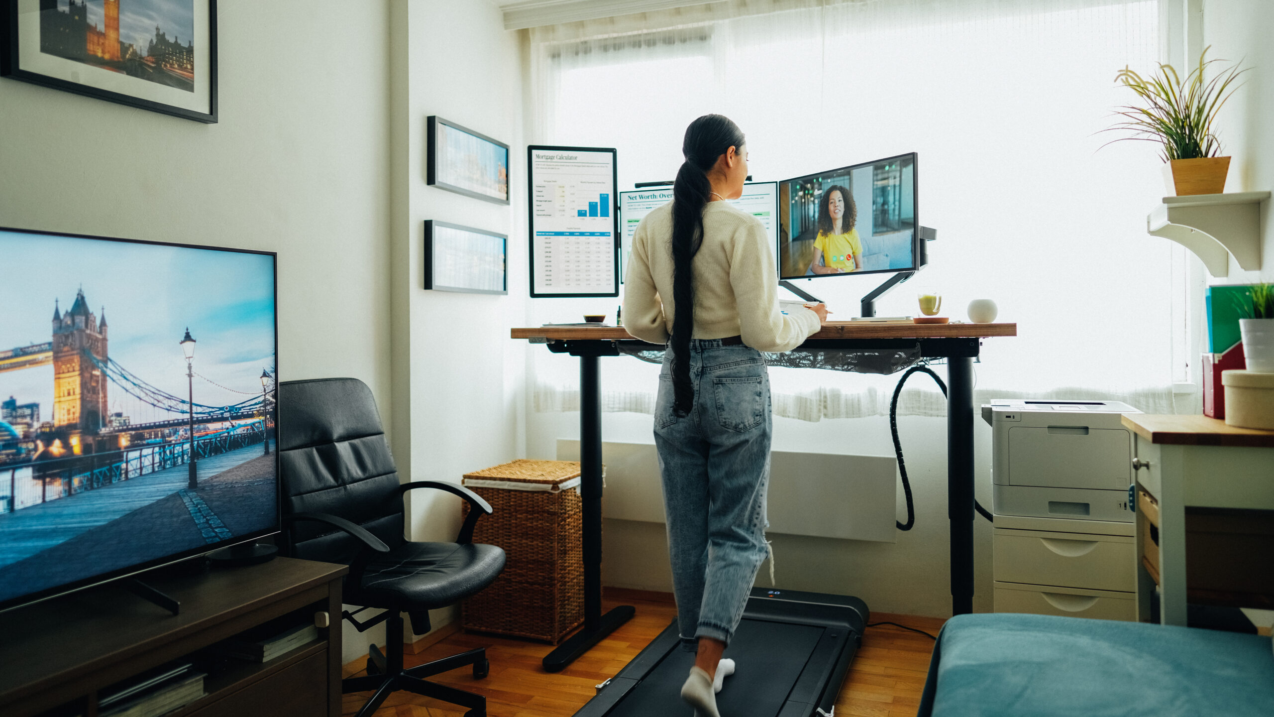 standing desk, home office