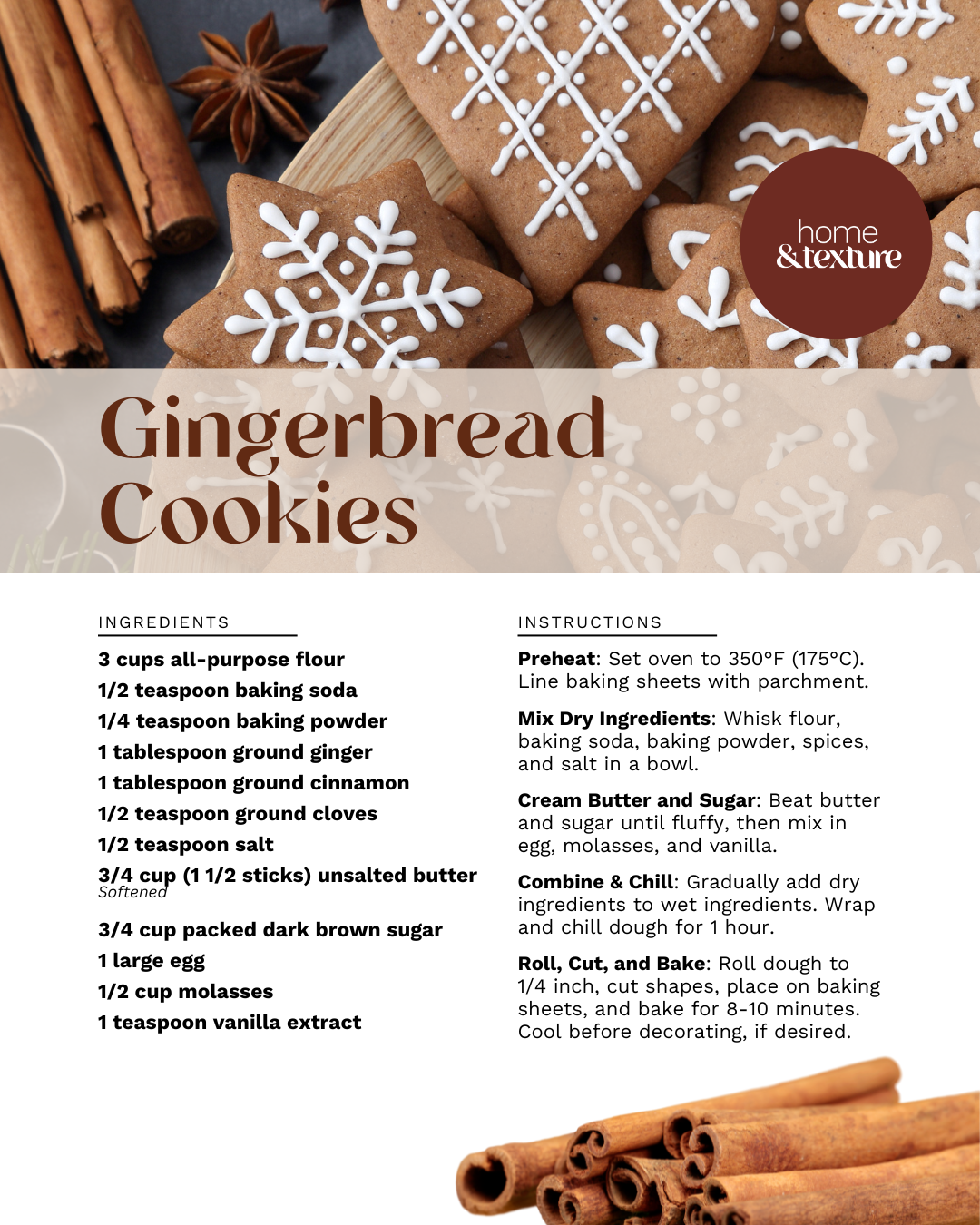 gingerbread cookie recipe