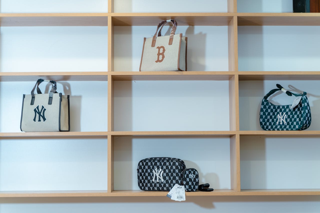 Purses in cubby holes
