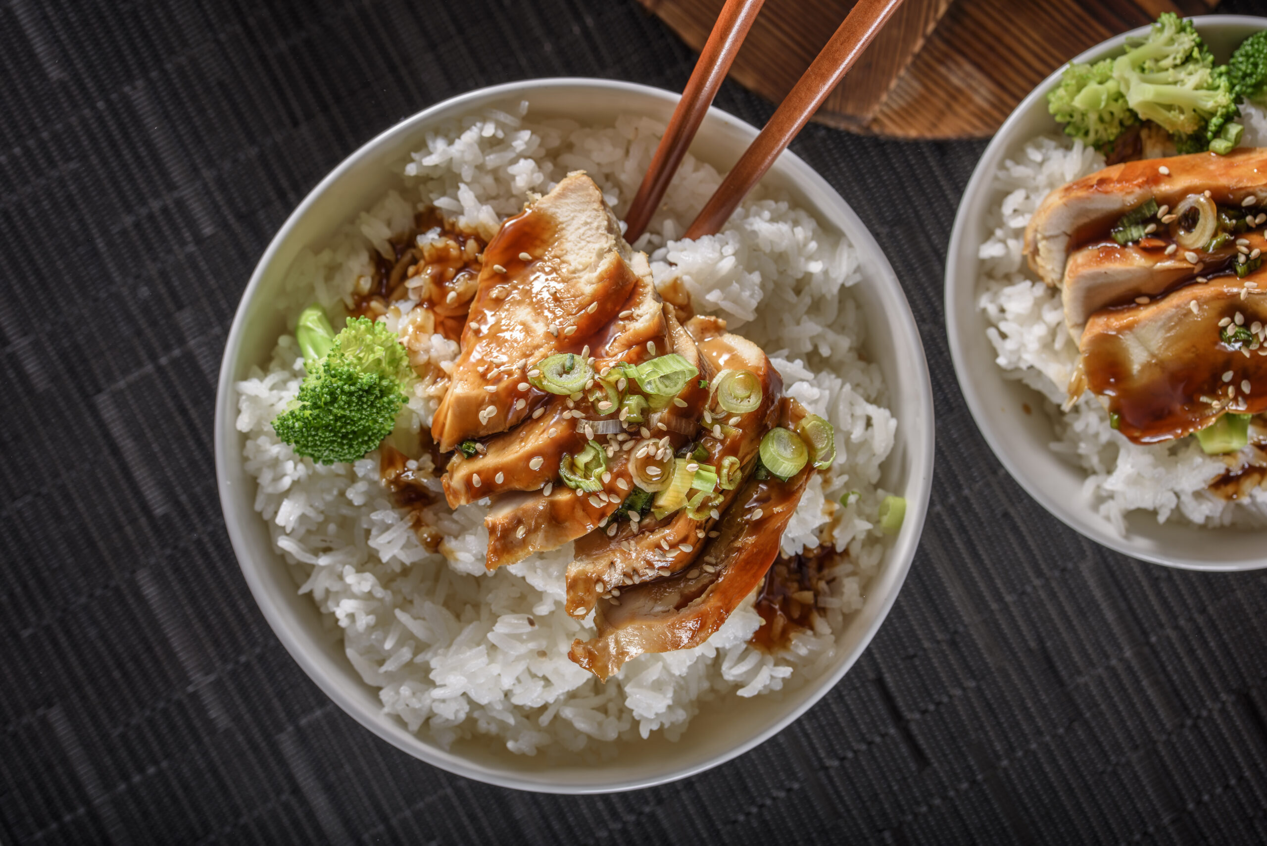 Asian-inspired chicken and rice