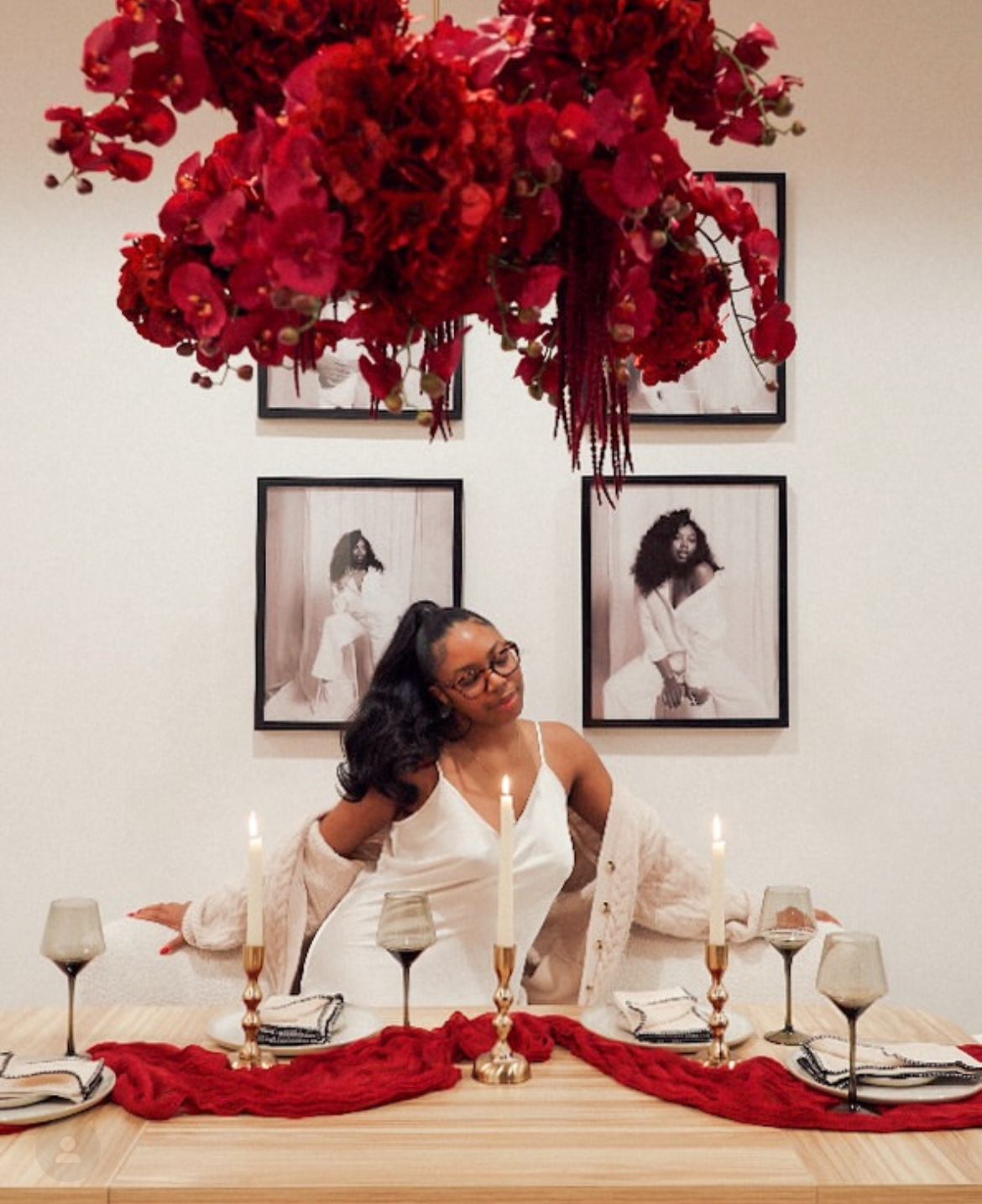 Floating floral arrangement